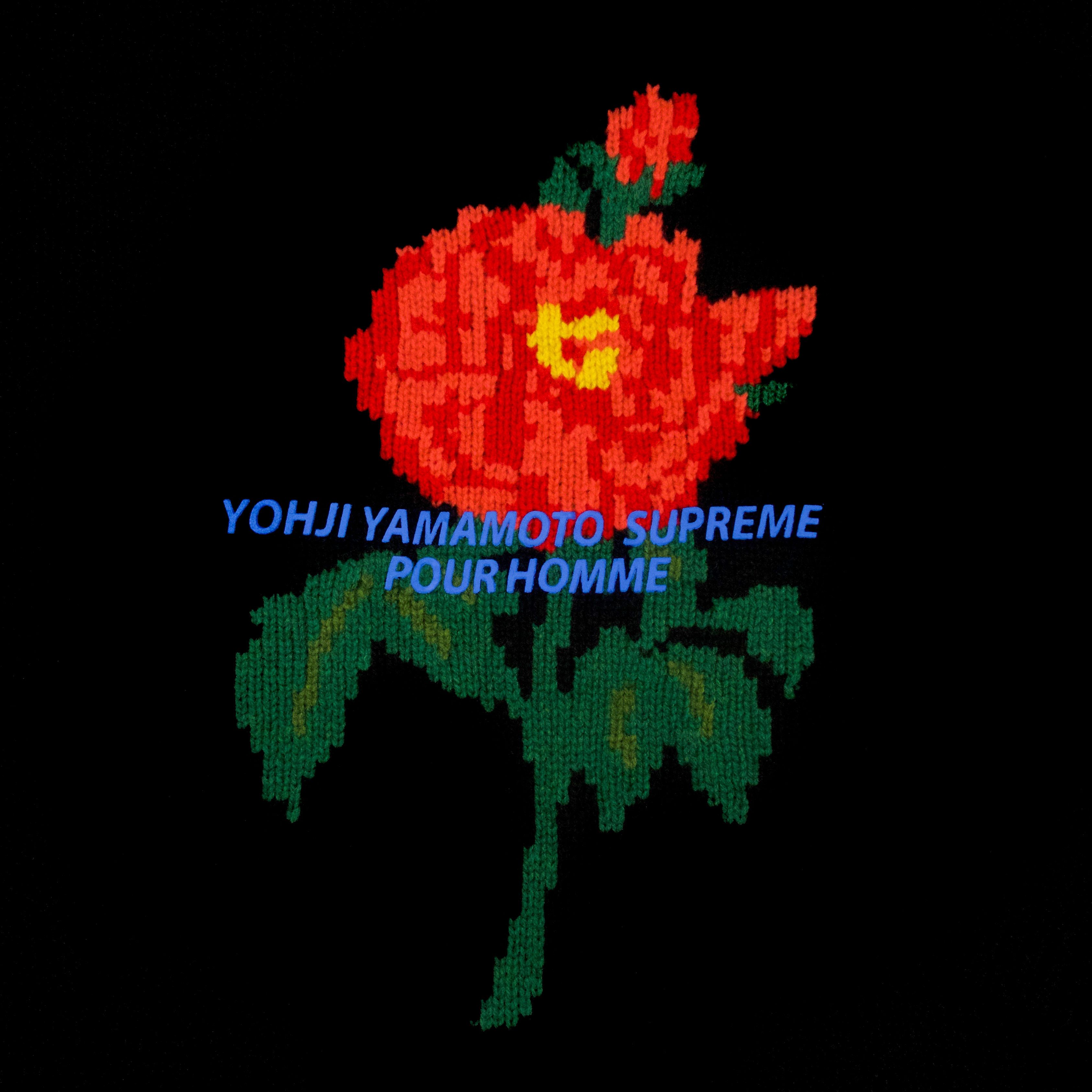 Yamamoto Supreme Supreme Flower Sweater Supreme Yohji Yamamoto