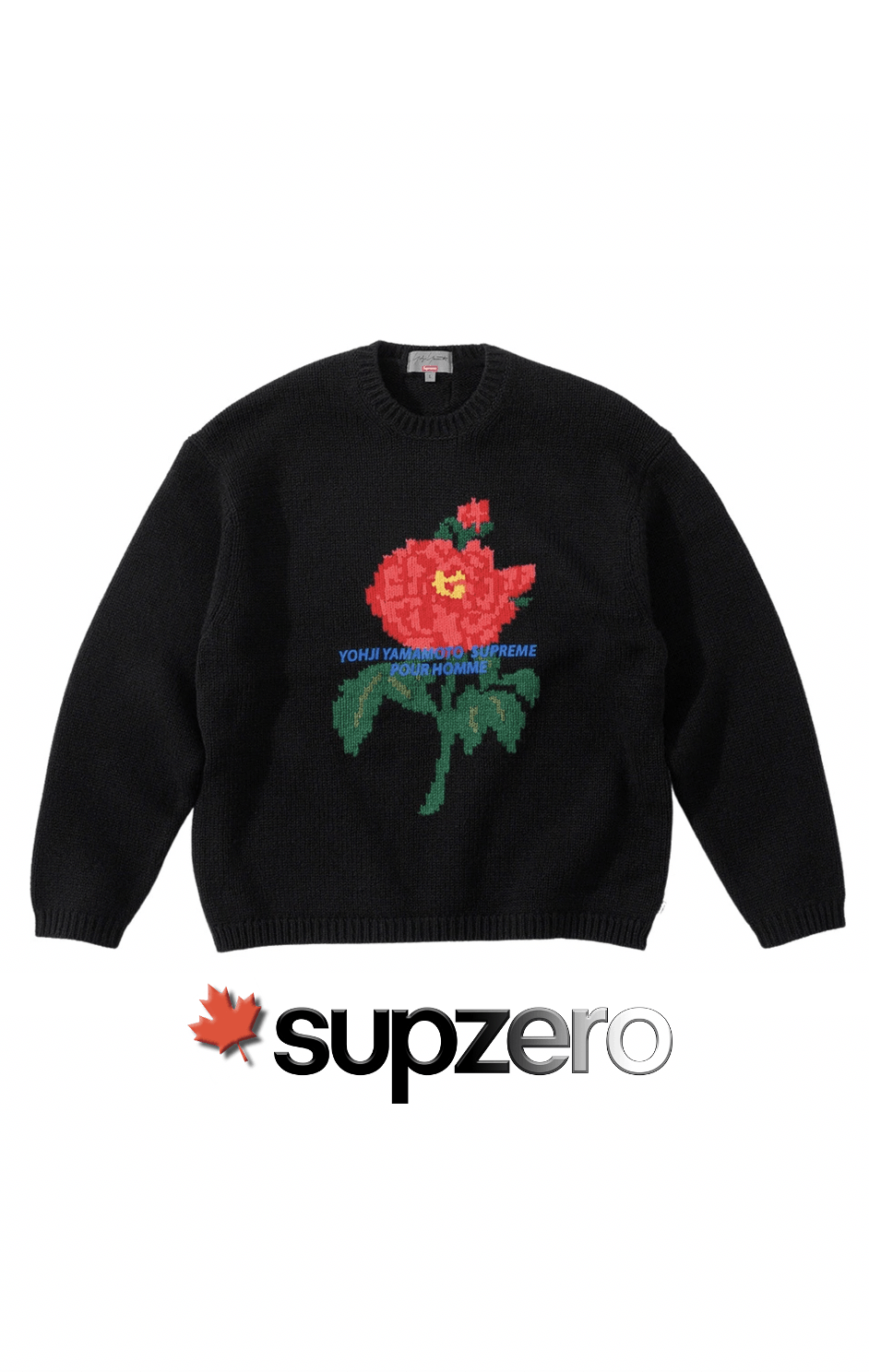 Supreme Supreme Yohji Yamamoto Knit Sweater Black Size XL FW20 Y3 | Grailed