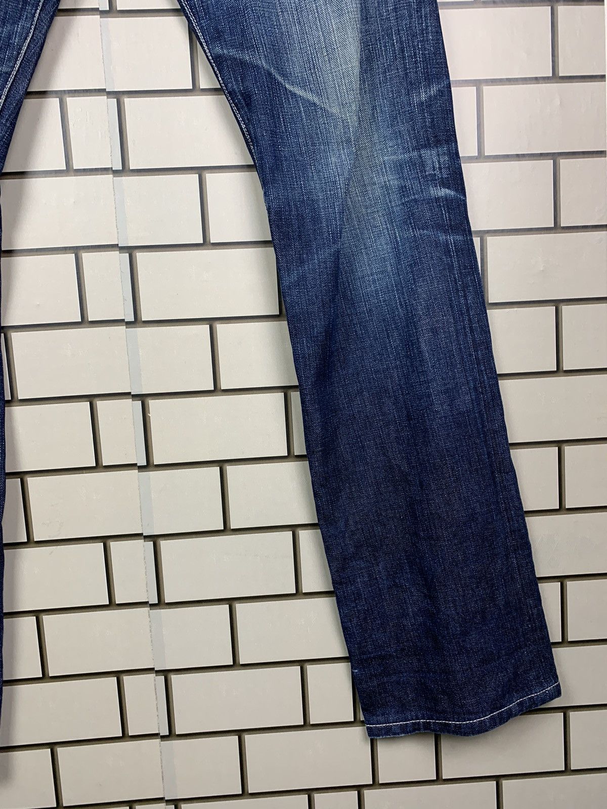If Six Was Nine × Japanese Brand × Jean Machine Vintage Japanese Brand Machine Distressed Denim Size US 33 - 5 Thumbnail