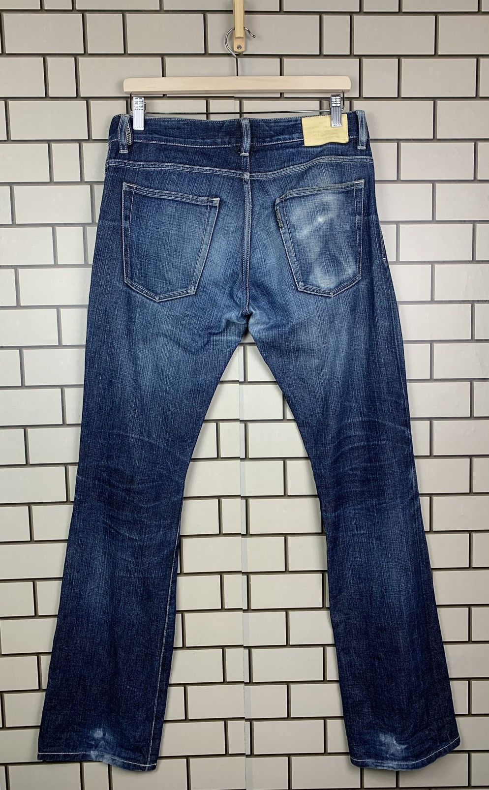 If Six Was Nine × Japanese Brand × Jean Machine Vintage Japanese Brand Machine Distressed Denim Size US 33 - 11 Thumbnail