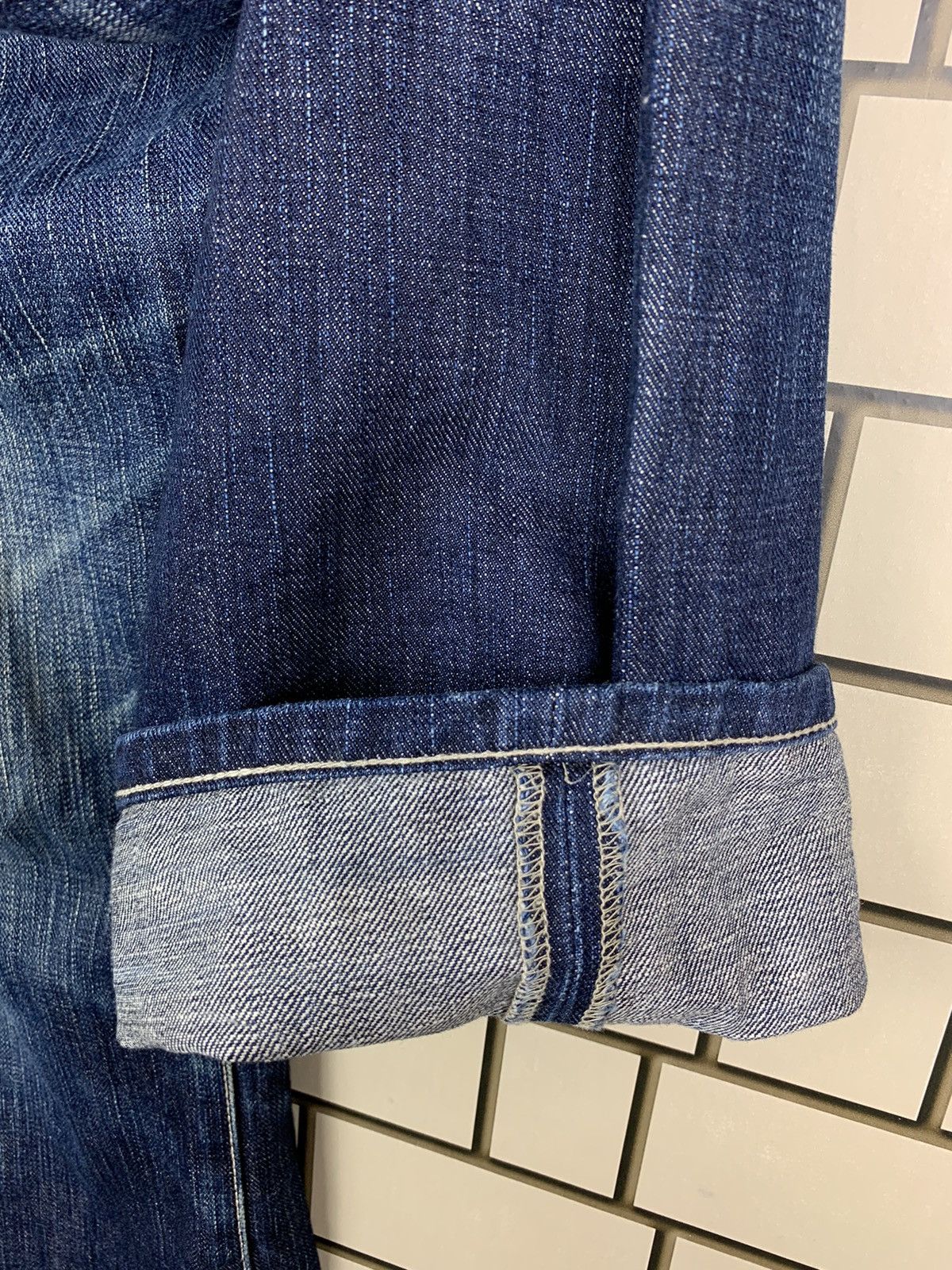 If Six Was Nine × Japanese Brand × Jean Machine Vintage Japanese Brand Machine Distressed Denim Size US 33 - 21 Thumbnail