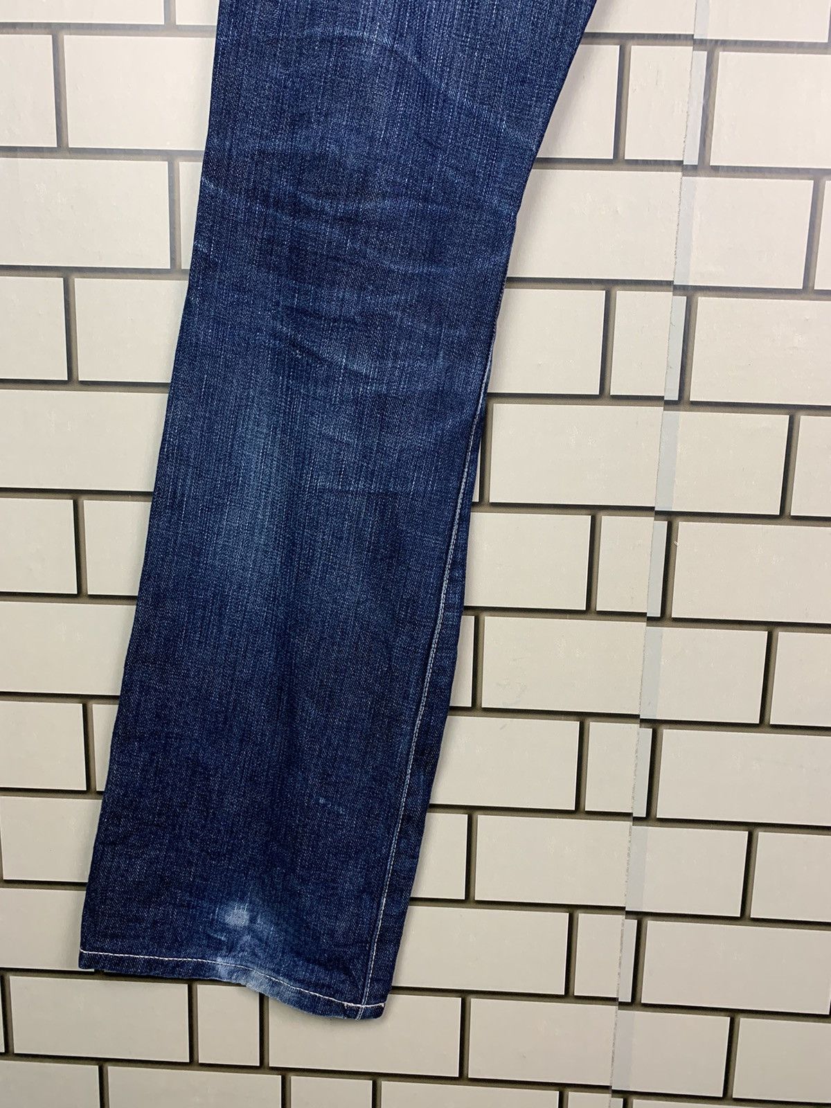 If Six Was Nine × Japanese Brand × Jean Machine Vintage Japanese Brand Machine Distressed Denim Size US 33 - 14 Thumbnail