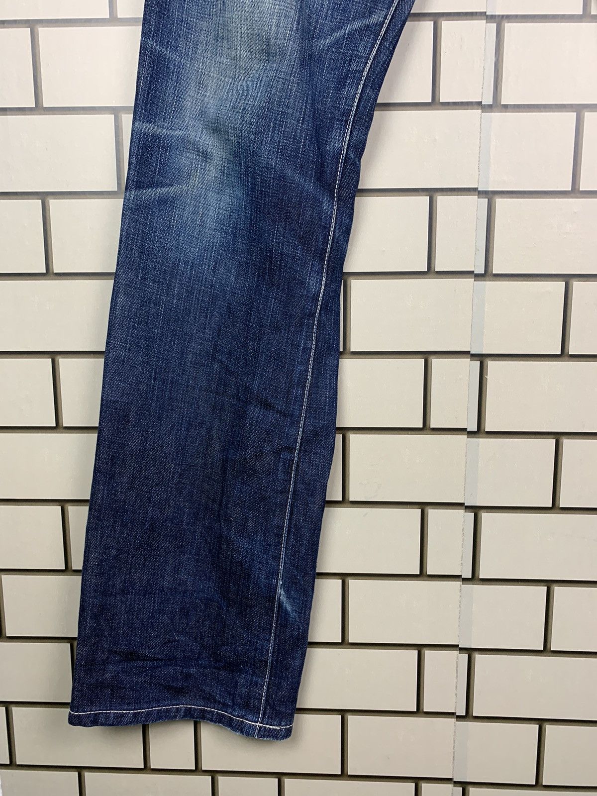 If Six Was Nine × Japanese Brand × Jean Machine Vintage Japanese Brand Machine Distressed Denim Size US 33 - 4 Thumbnail