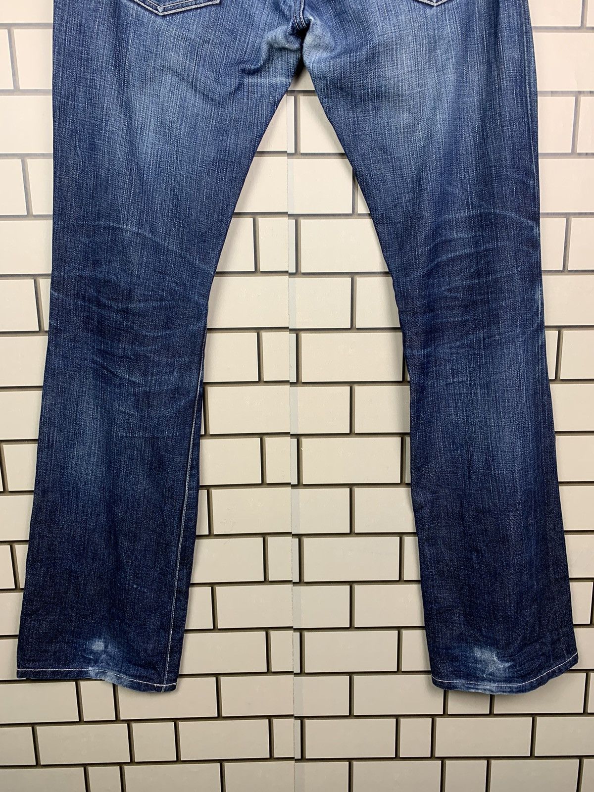 If Six Was Nine × Japanese Brand × Jean Machine Vintage Japanese Brand Machine Distressed Denim Size US 33 - 13 Thumbnail