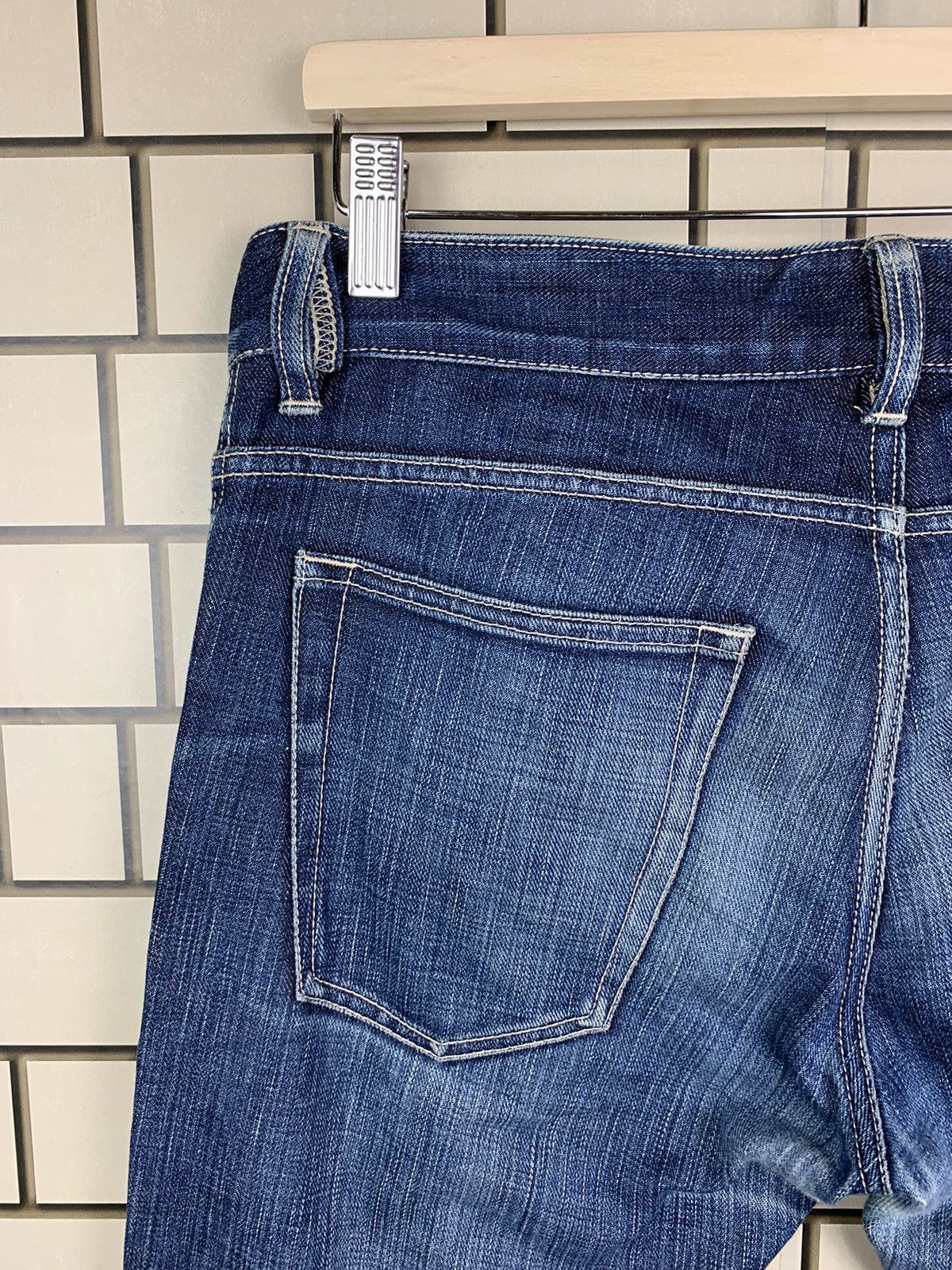 If Six Was Nine × Japanese Brand × Jean Machine Vintage Japanese Brand Machine Distressed Denim Size US 33 - 16 Thumbnail