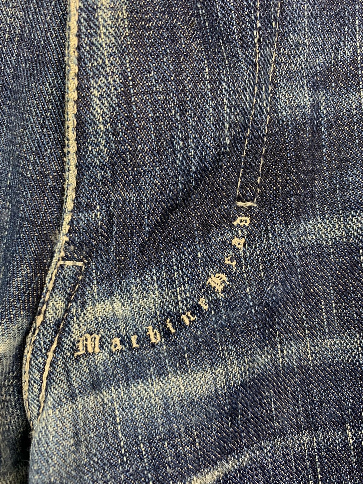 If Six Was Nine × Japanese Brand × Jean Machine Vintage Japanese Brand Machine Distressed Denim Size US 33 - 9 Thumbnail
