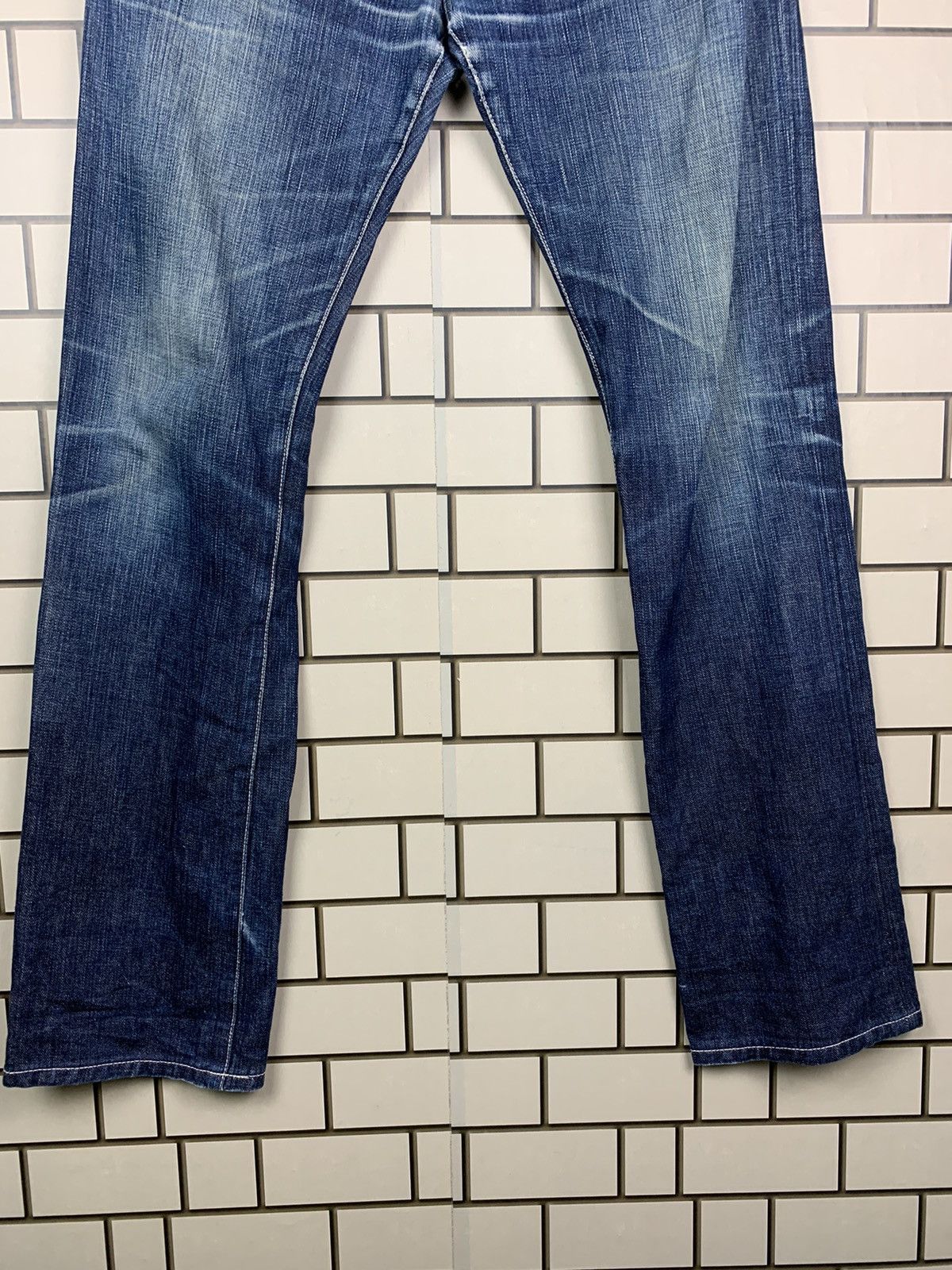 If Six Was Nine × Japanese Brand × Jean Machine Vintage Japanese Brand Machine Distressed Denim Size US 33 - 3 Thumbnail