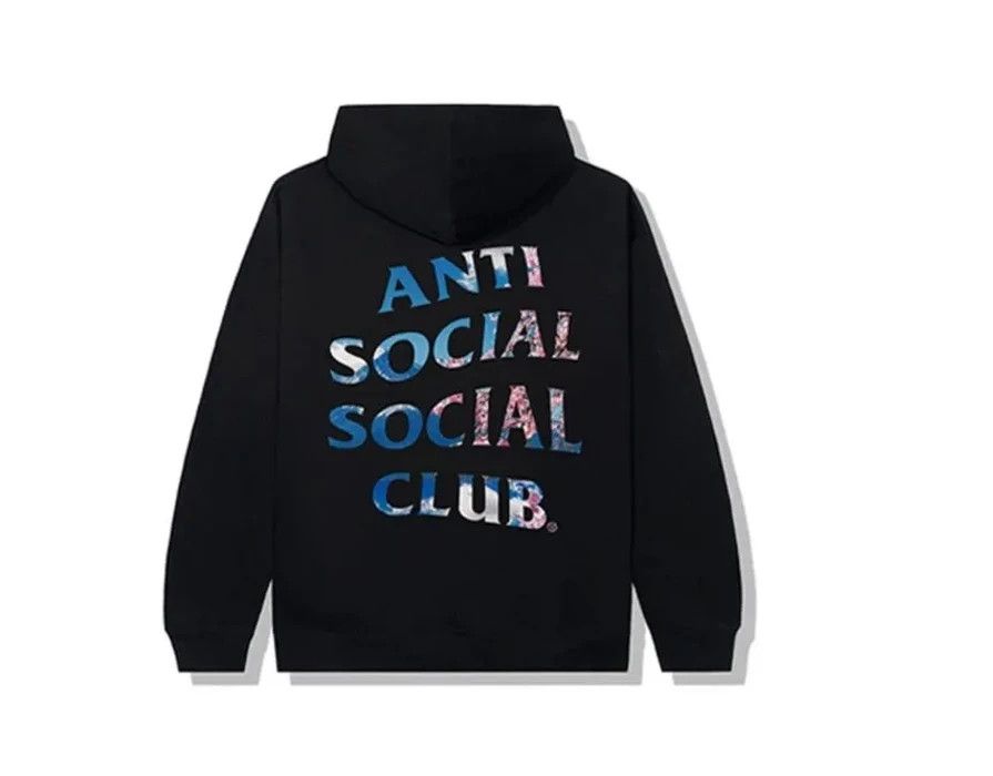 anti social social club serenity black hoodie