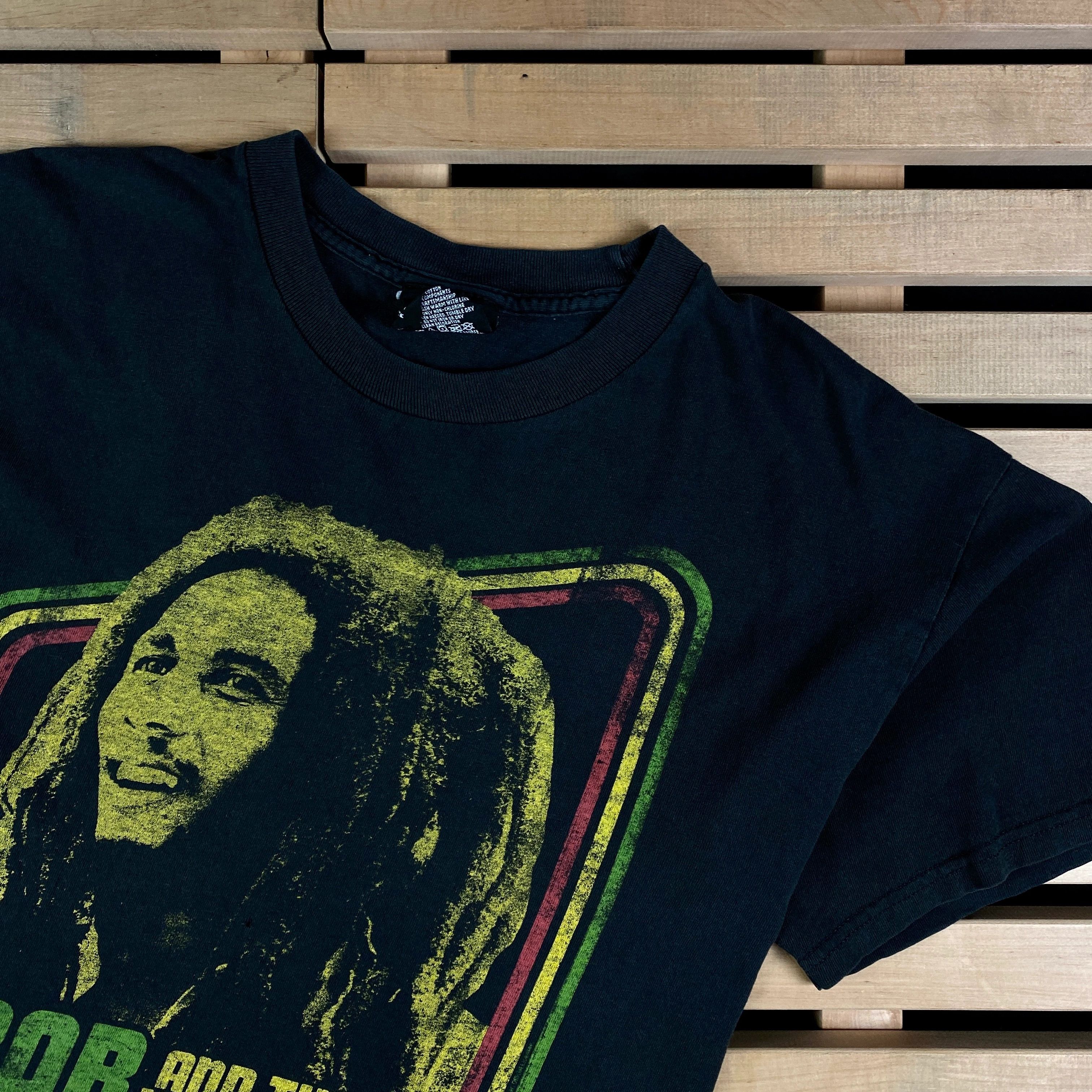 Band Tees × Bob Marley × Vintage Mens Vintahe T-Shirt Bob Marley Vintage Zion Size L Size US L / EU 52-54 / 3 - 2 Thumbnail