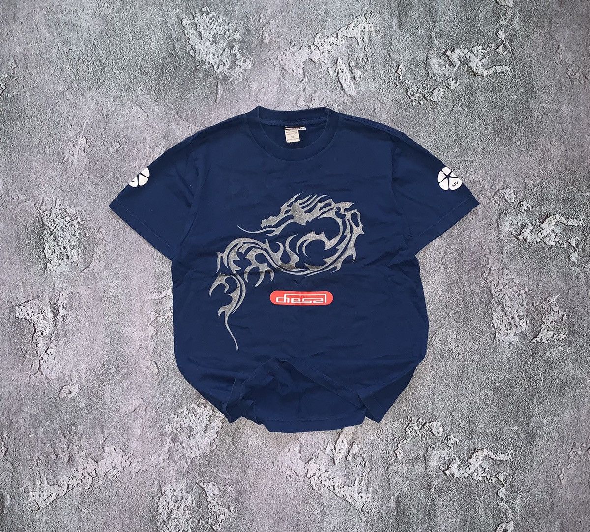 Diesel × Japanese Brand × Vintage Diesel big Japanese dragon 🐉 vintage tee T-shirt 👕 90s y2k Size M / US 6-8 / IT 42-44 - 1 Thumbnail