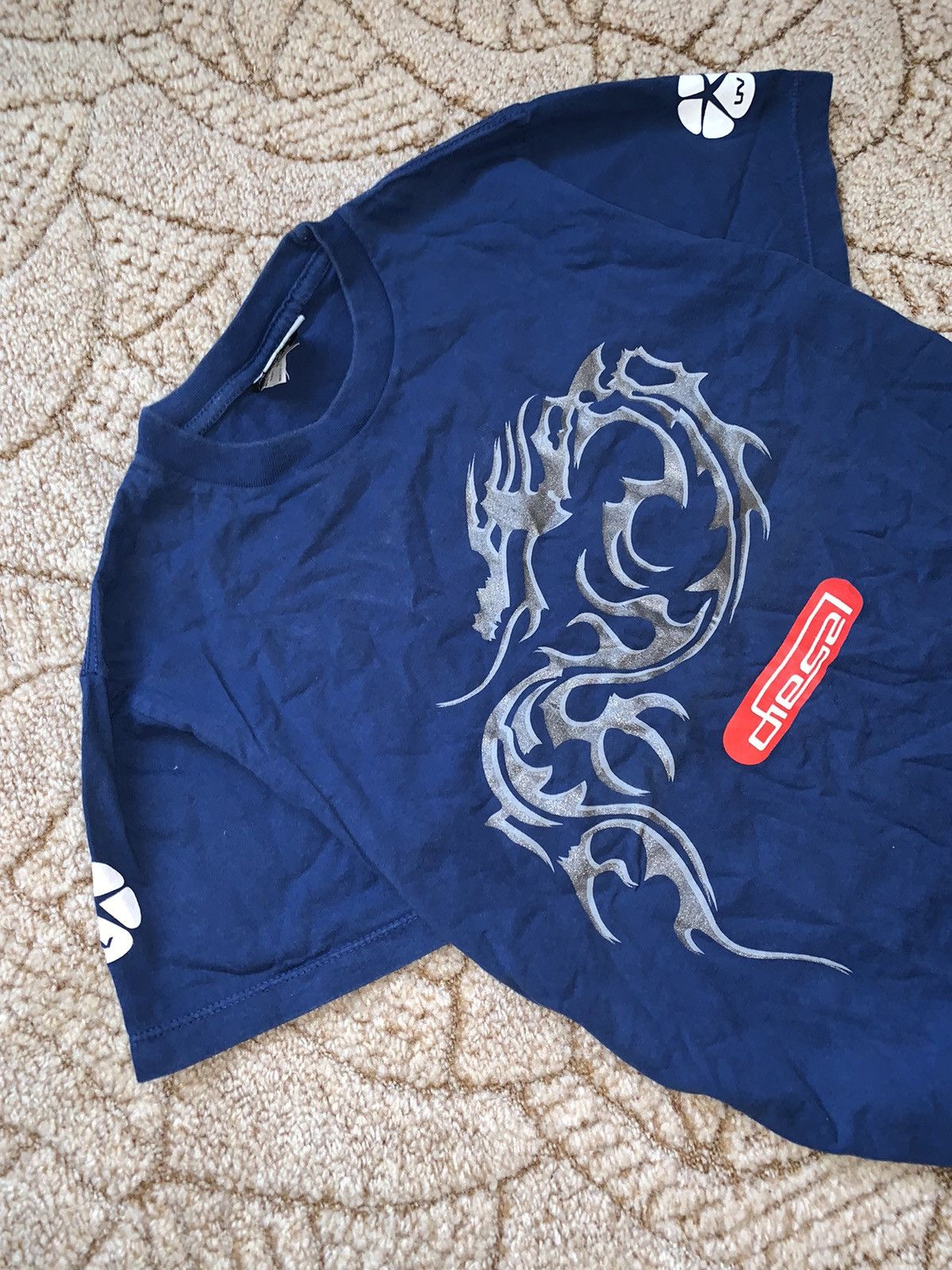 Diesel × Japanese Brand × Vintage Diesel big Japanese dragon 🐉 vintage tee T-shirt 👕 90s y2k Size M / US 6-8 / IT 42-44 - 3 Thumbnail