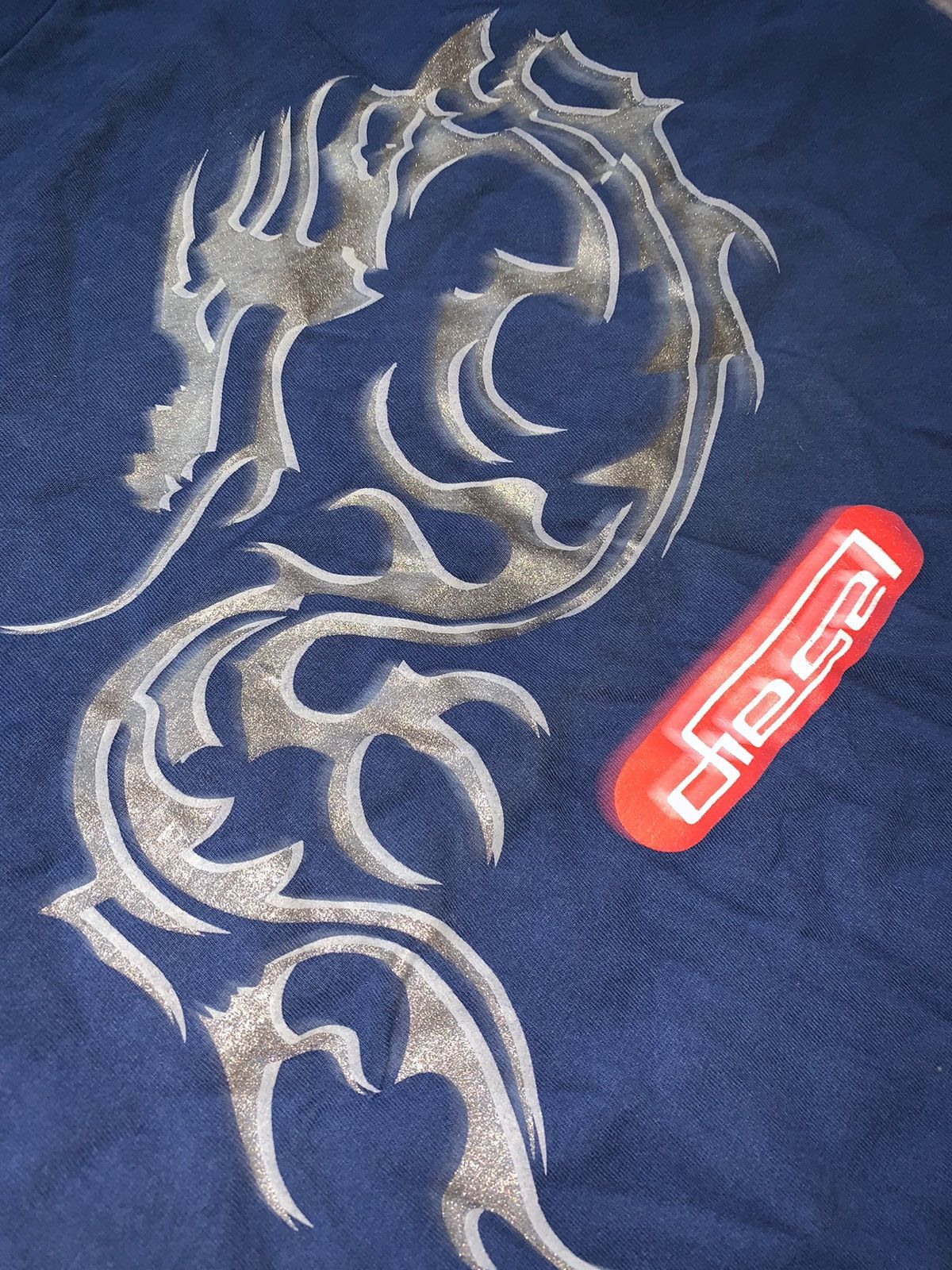 Diesel × Japanese Brand × Vintage Diesel big Japanese dragon 🐉 vintage tee T-shirt 👕 90s y2k Size M / US 6-8 / IT 42-44 - 6 Thumbnail