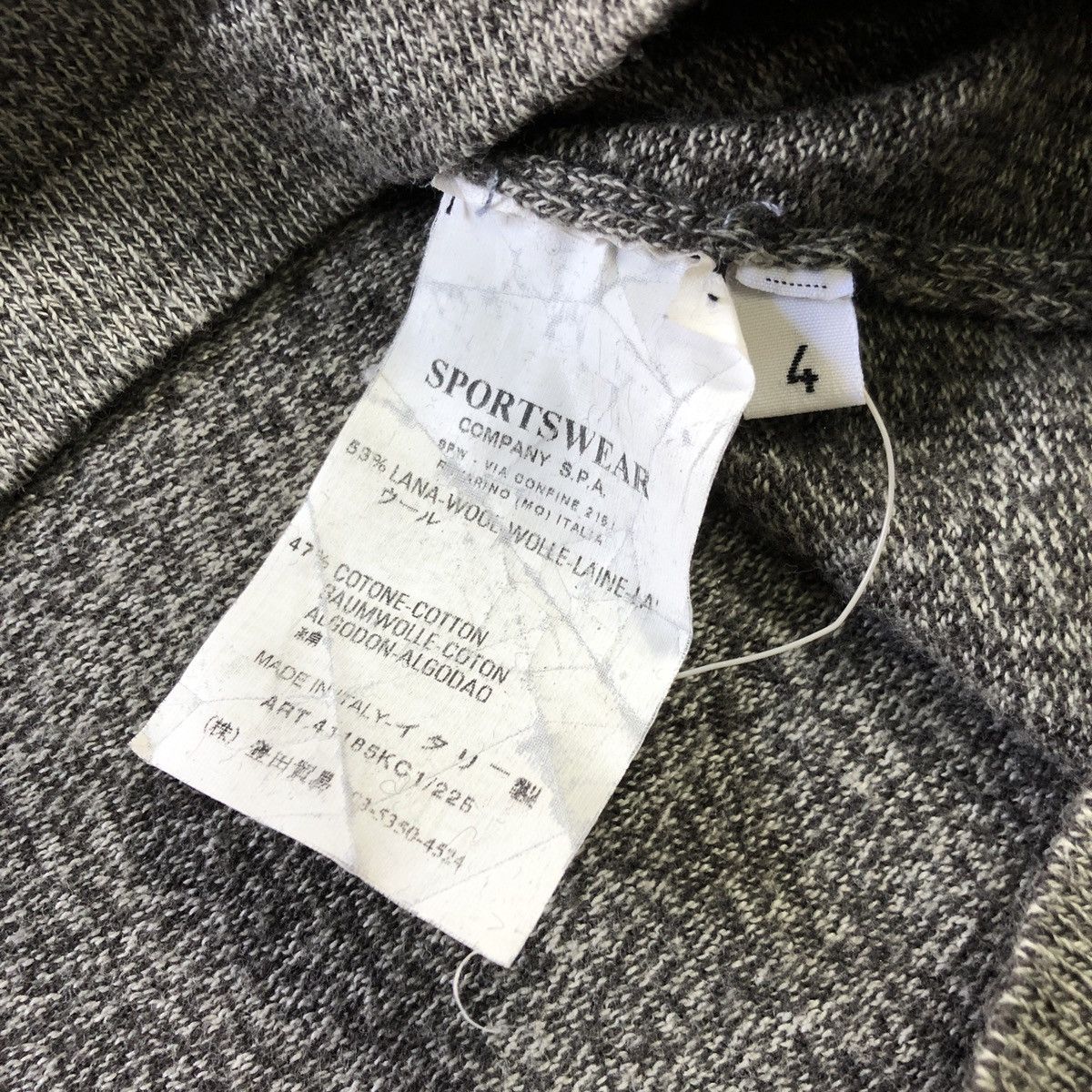 C.P. Company × Massimo Osti Vintage C.P. Company Longsleeves Heather Wool Tshirt Size US L / EU 52-54 / 3 - 6 Thumbnail