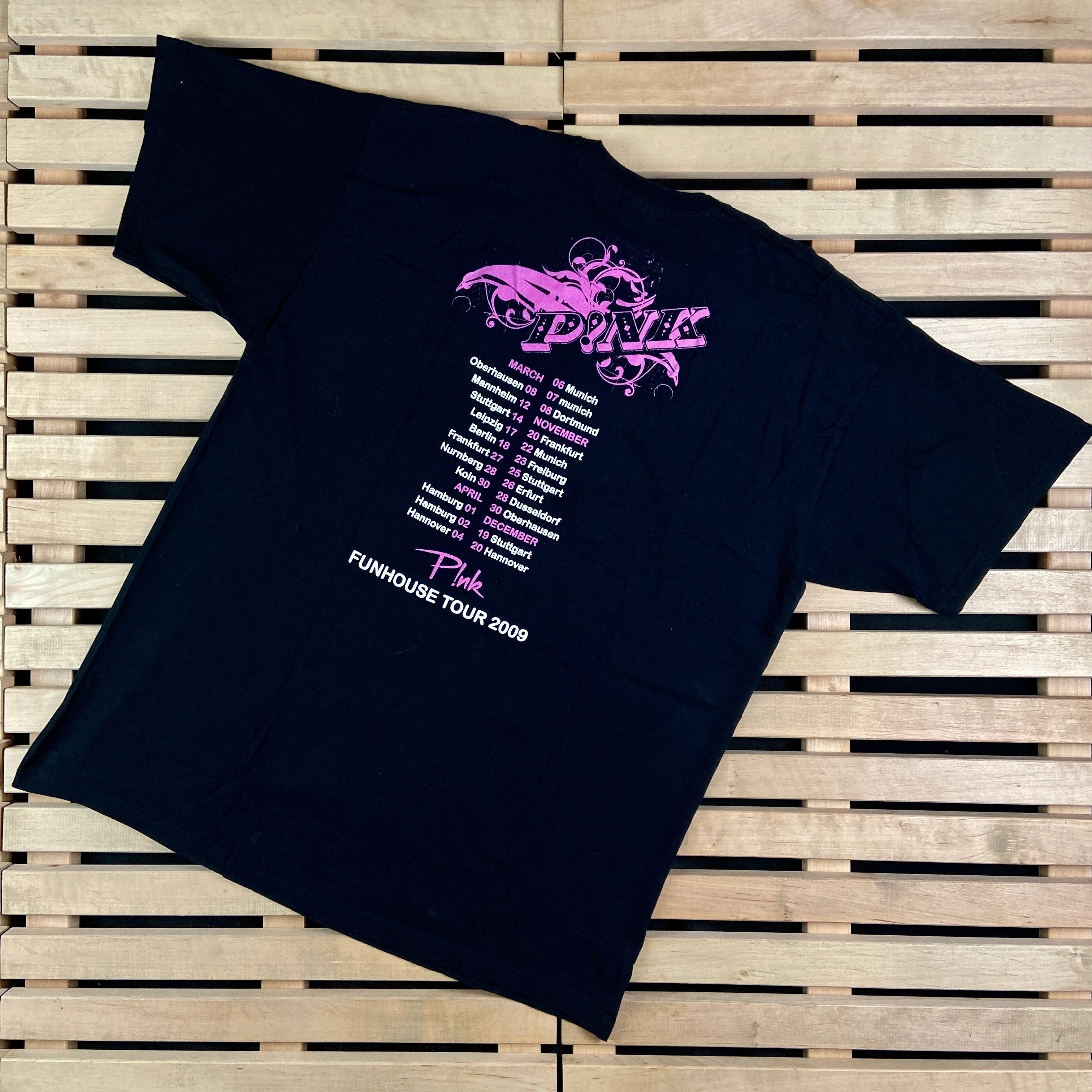 Band Tees × Vintage Mens Vintage T Shirt Pink Funhouse Tour 2009 Size XL Size US XL / EU 56 / 4 - 6 Thumbnail