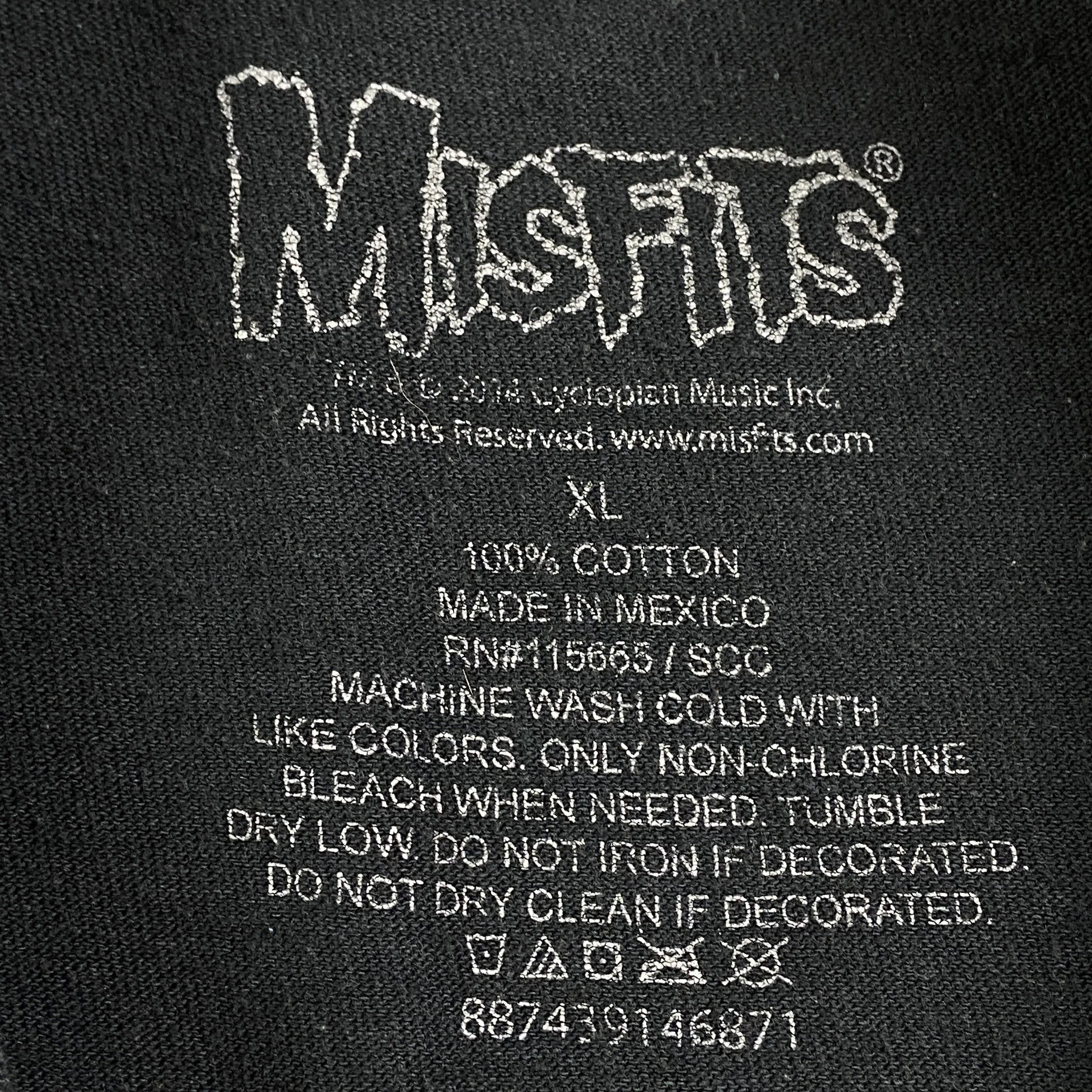 Band Tees × Misfits × Vintage Mens Vintage T Shirt Misfits Big Print Size XL Size US XL / EU 56 / 4 - 7 Thumbnail