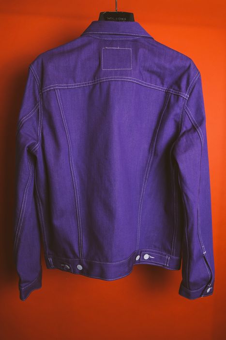 Levi's Purple RARE Andre 3000 Trucker Denim Waxed Colored Jacket Vintage  Style