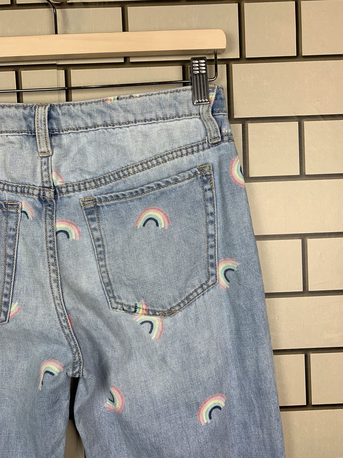 Gap × Vintage Vintage Denim Gap Printed Design Rainbow Fullprint Size 28" / US 6 / IT 42 - 13 Thumbnail