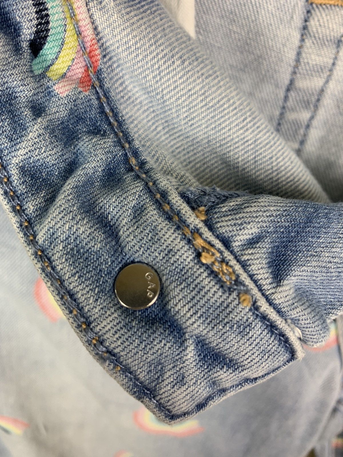 Gap × Vintage Vintage Denim Gap Printed Design Rainbow Fullprint Size 28" / US 6 / IT 42 - 17 Thumbnail