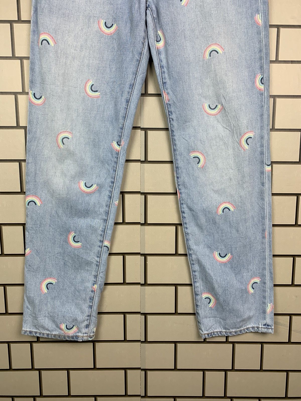 Gap × Vintage Vintage Denim Gap Printed Design Rainbow Fullprint Size 28" / US 6 / IT 42 - 3 Thumbnail
