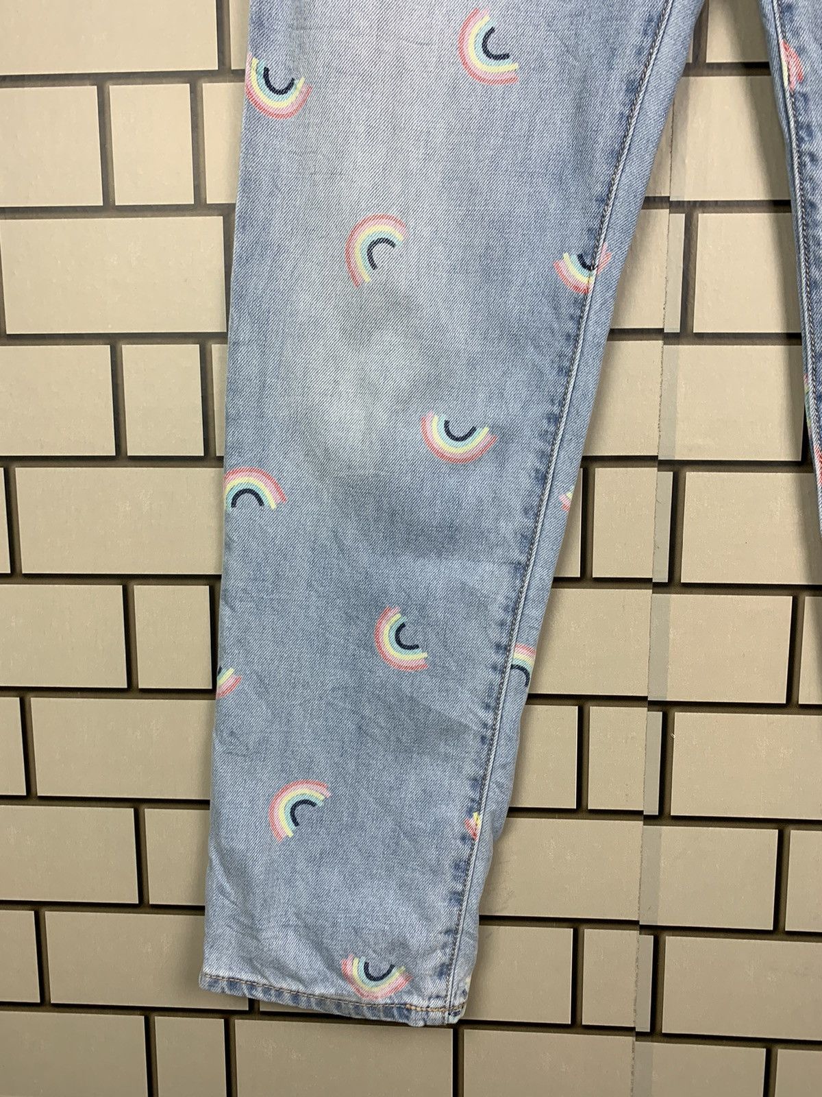 Gap × Vintage Vintage Denim Gap Printed Design Rainbow Fullprint Size 28" / US 6 / IT 42 - 4 Thumbnail