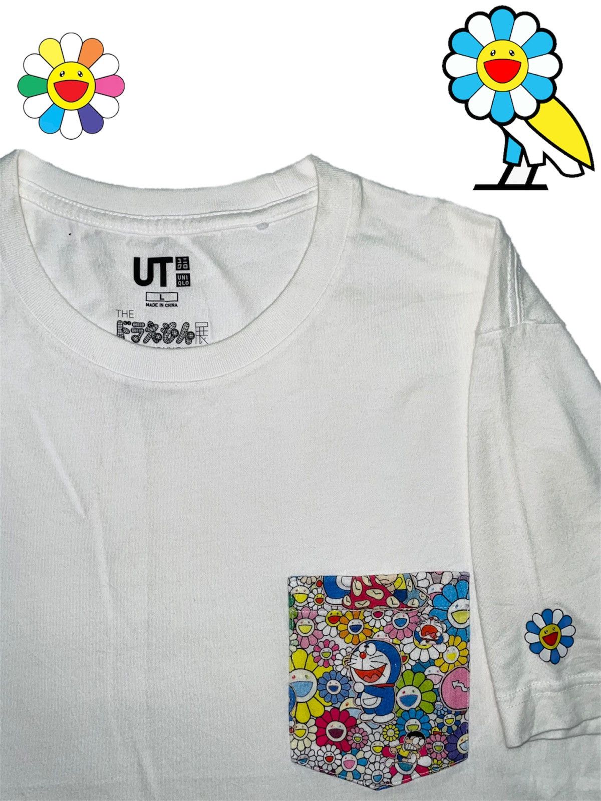 Takashi Murakami Vintage Takashi Murakami Doraemon Rainbow Flower japan art Size US L / EU 52-54 / 3 - 4 Thumbnail