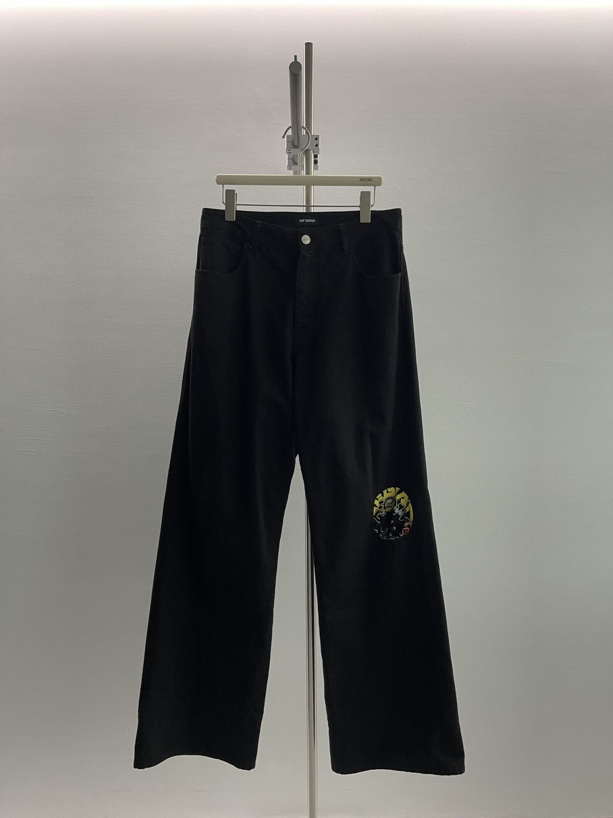 Raf Simons Slim Fit Denim Pants in Black