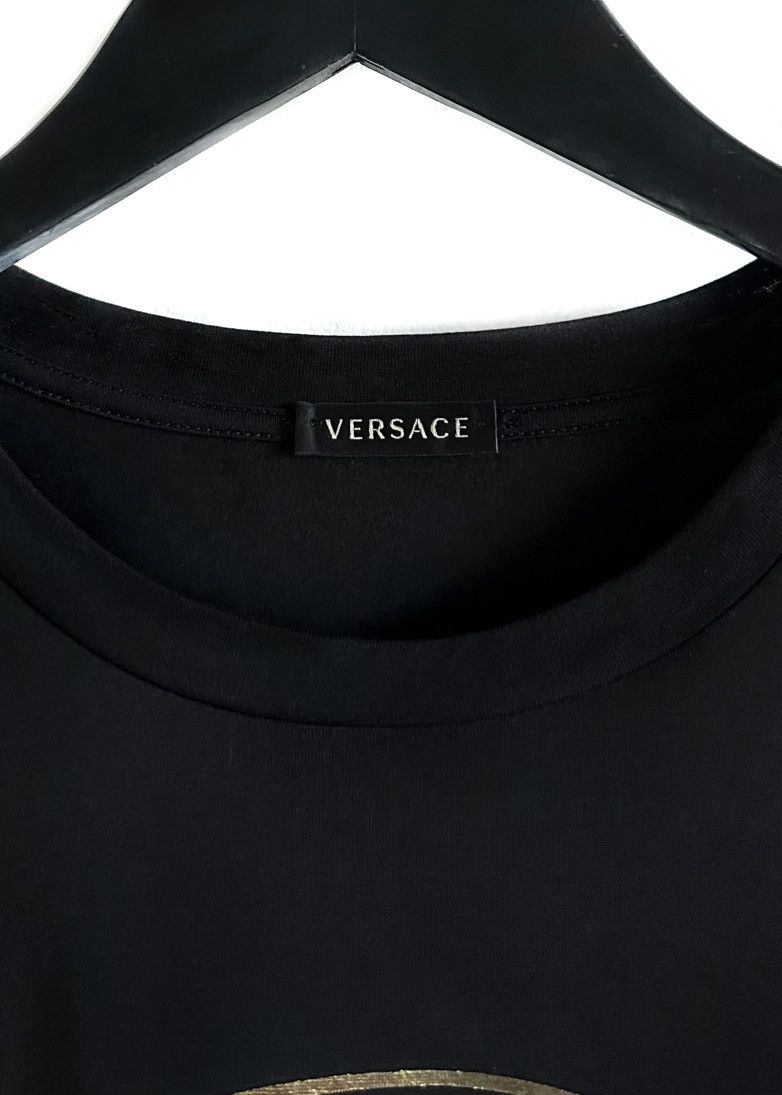 Versace Versace Black Gold Printed Medusa T-shirt Size M / US 6-8 / IT 42-44 - 2 Thumbnail