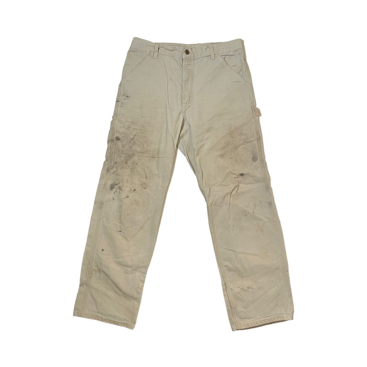 Carhartt Carhartt Cream Carpenter Pants Size US 34 / EU 50 - 1 Thumbnail