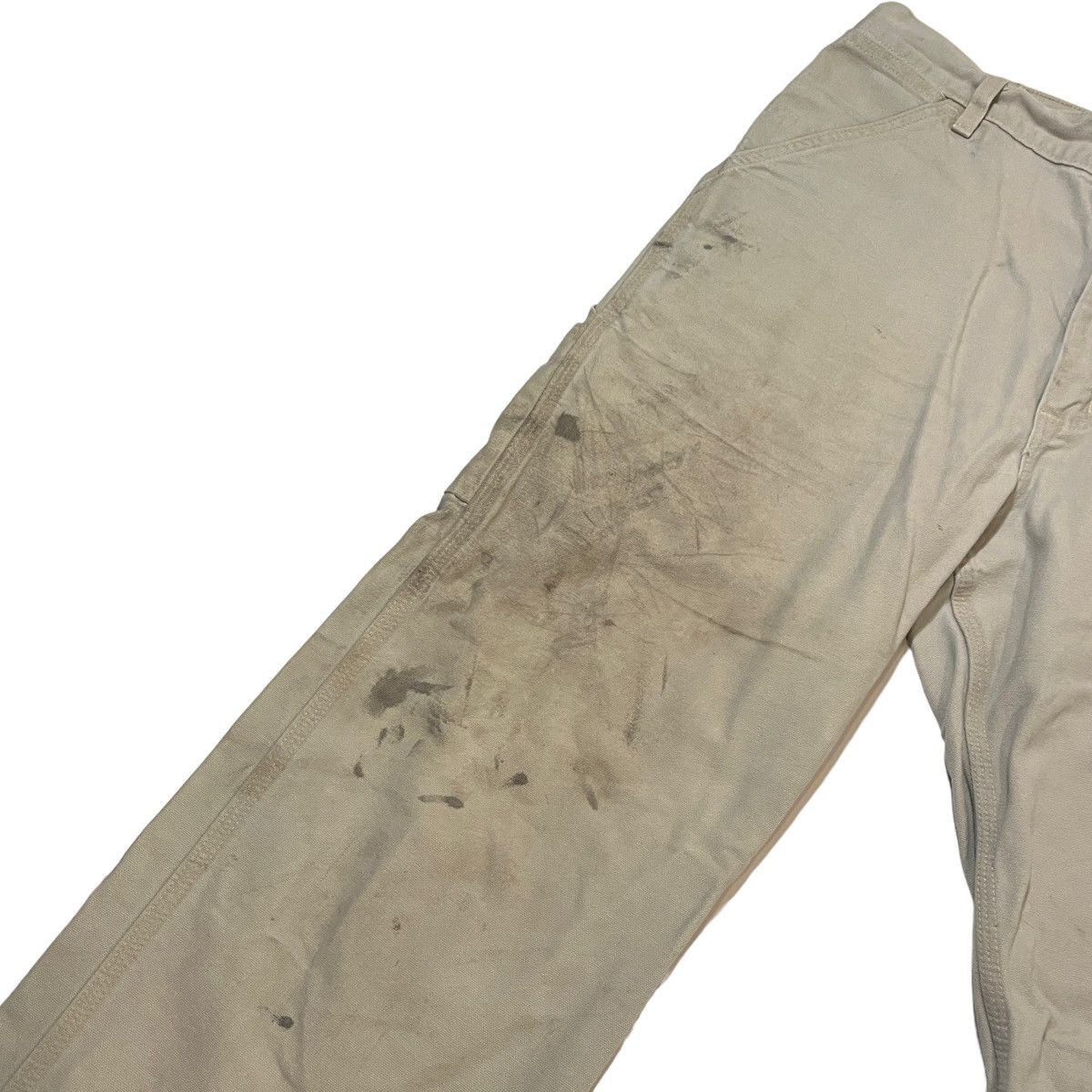 Carhartt Carhartt Cream Carpenter Pants Size US 34 / EU 50 - 2 Thumbnail