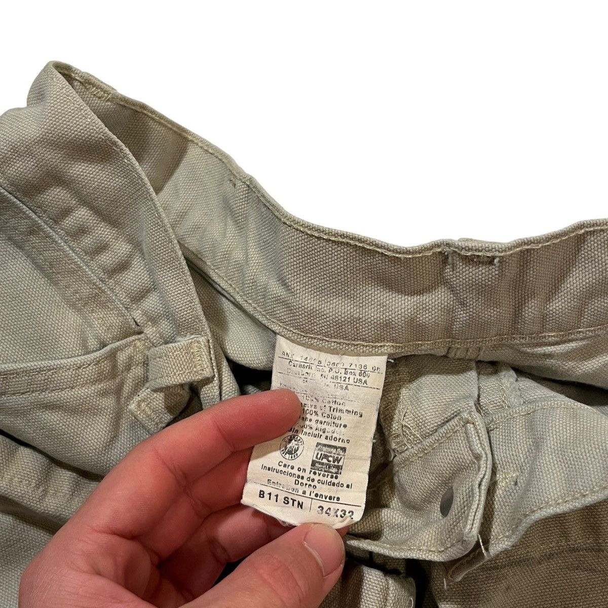 Carhartt Carhartt Cream Carpenter Pants Size US 34 / EU 50 - 4 Thumbnail