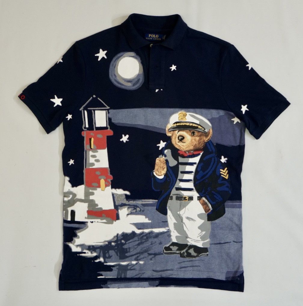 Nautical bear outlet polo