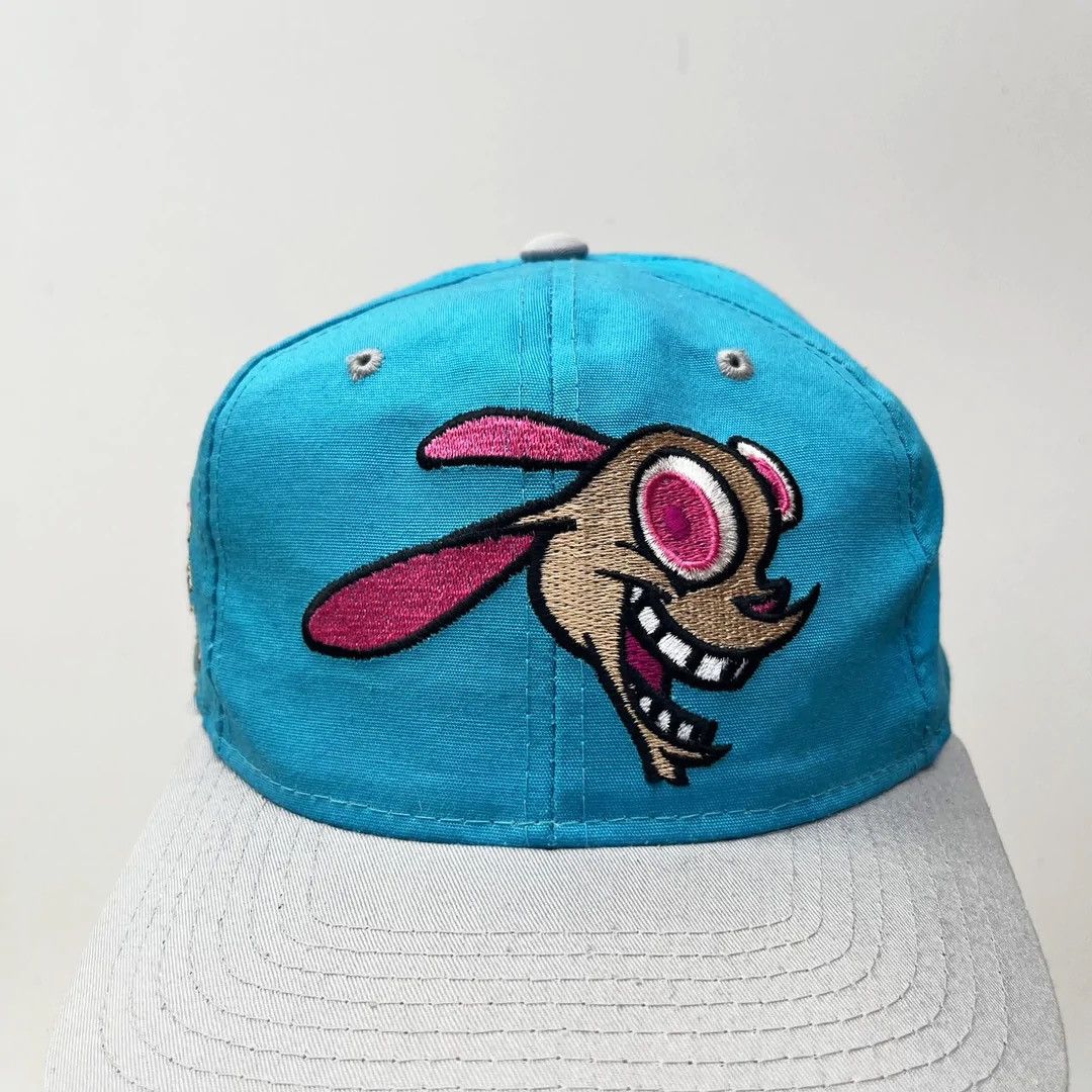 Ren & Stimpy 93 90s Vtg Nickelodeon American Needle Cap Hat