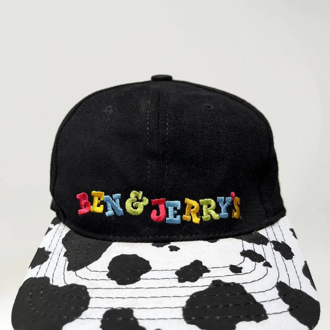 American Needle Ben & Jerry’s 90 Wearables American Needle Cow Print Vtg Cap Size ONE SIZE - 2 Thumbnail