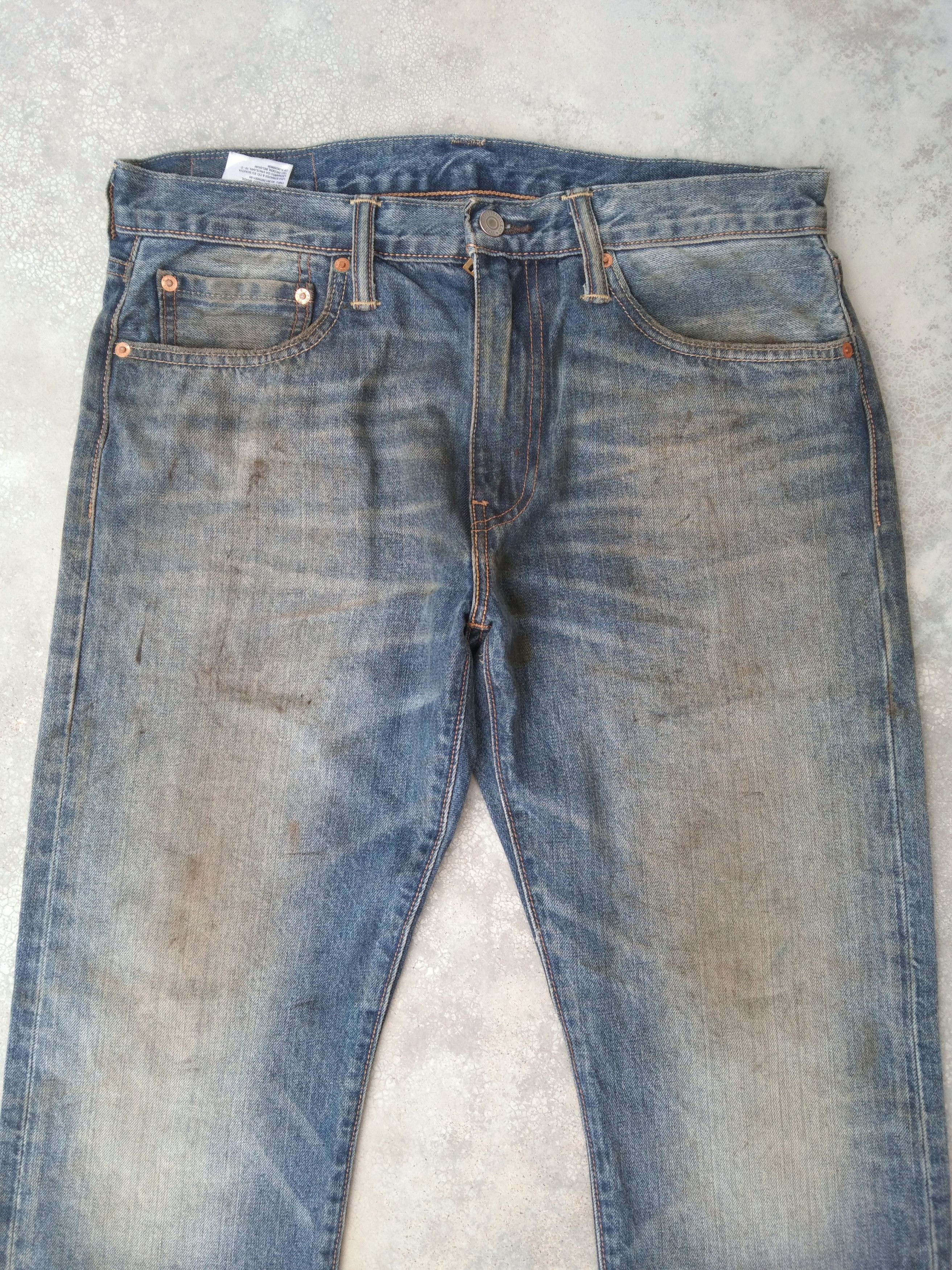 Jean × Levi's × Vintage Vintage Levis 502 Dirty Distressed Jeans 34x29.5 Size US 34 / EU 50 - 5 Thumbnail