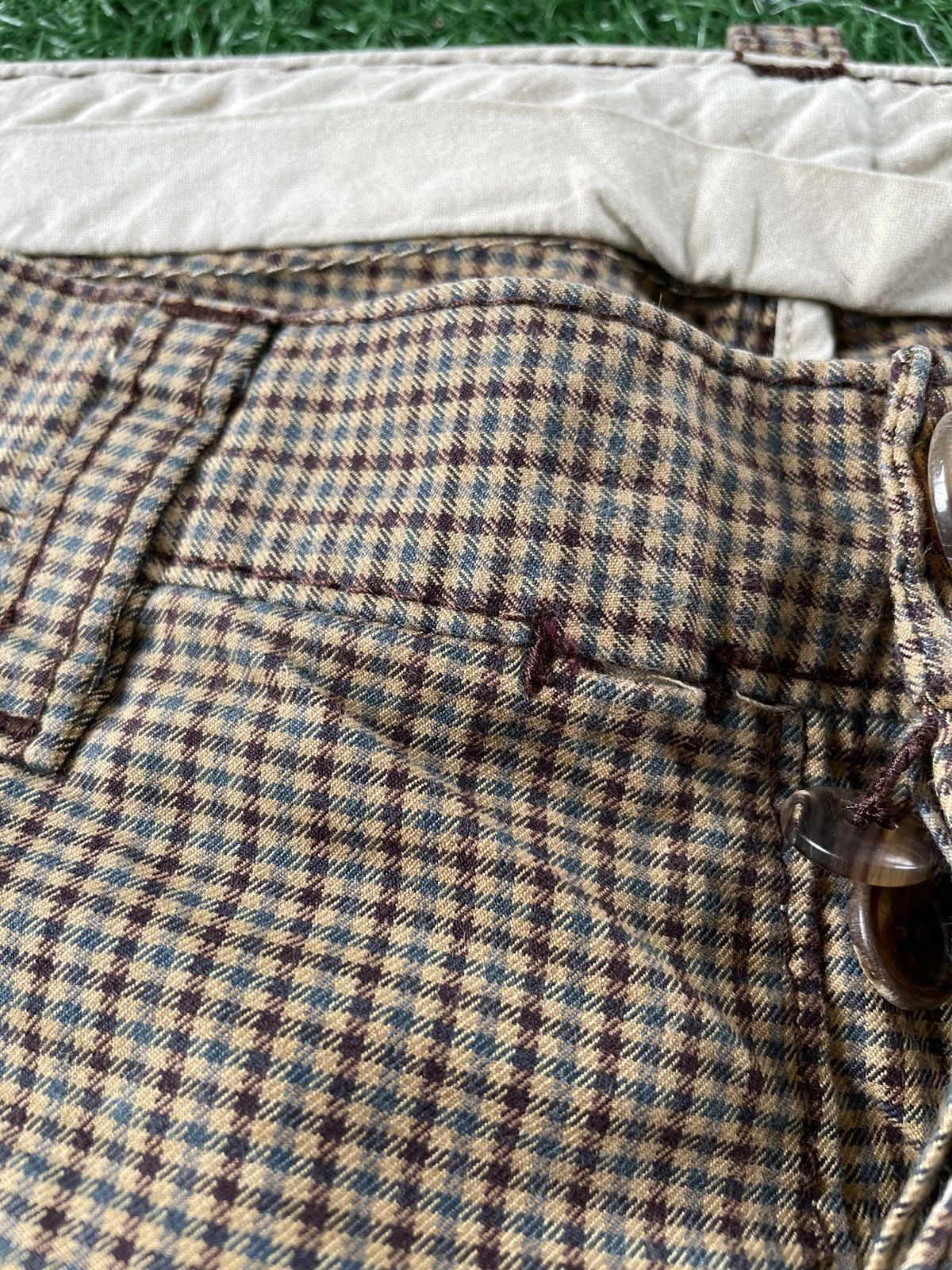 Dsquared2 × Vintage ⚡️Vintage Dsquared Casual Pants Checkered Pattern Spell Out Size US 30 / EU 46 - 11 Thumbnail