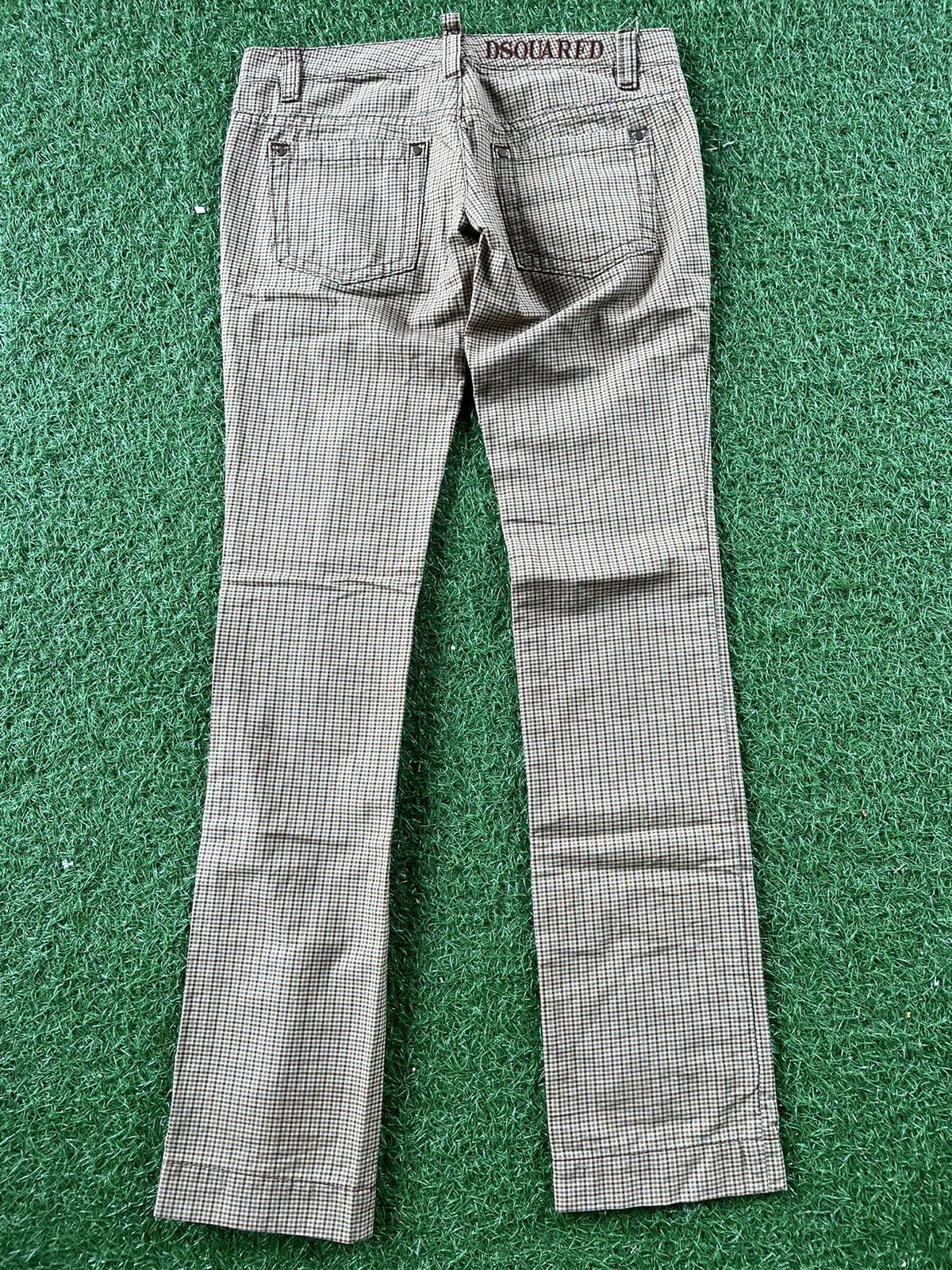 Dsquared2 × Vintage ⚡️Vintage Dsquared Casual Pants Checkered Pattern Spell Out Size US 30 / EU 46 - 1 Thumbnail