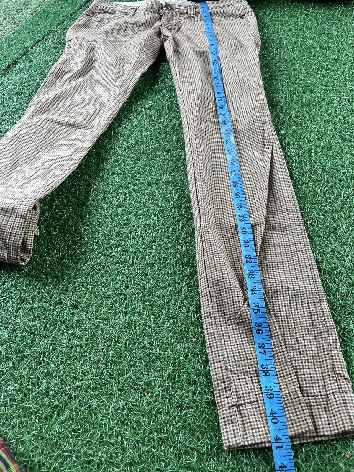 Dsquared2 × Vintage ⚡️Vintage Dsquared Casual Pants Checkered Pattern Spell Out Size US 30 / EU 46 - 19 Thumbnail