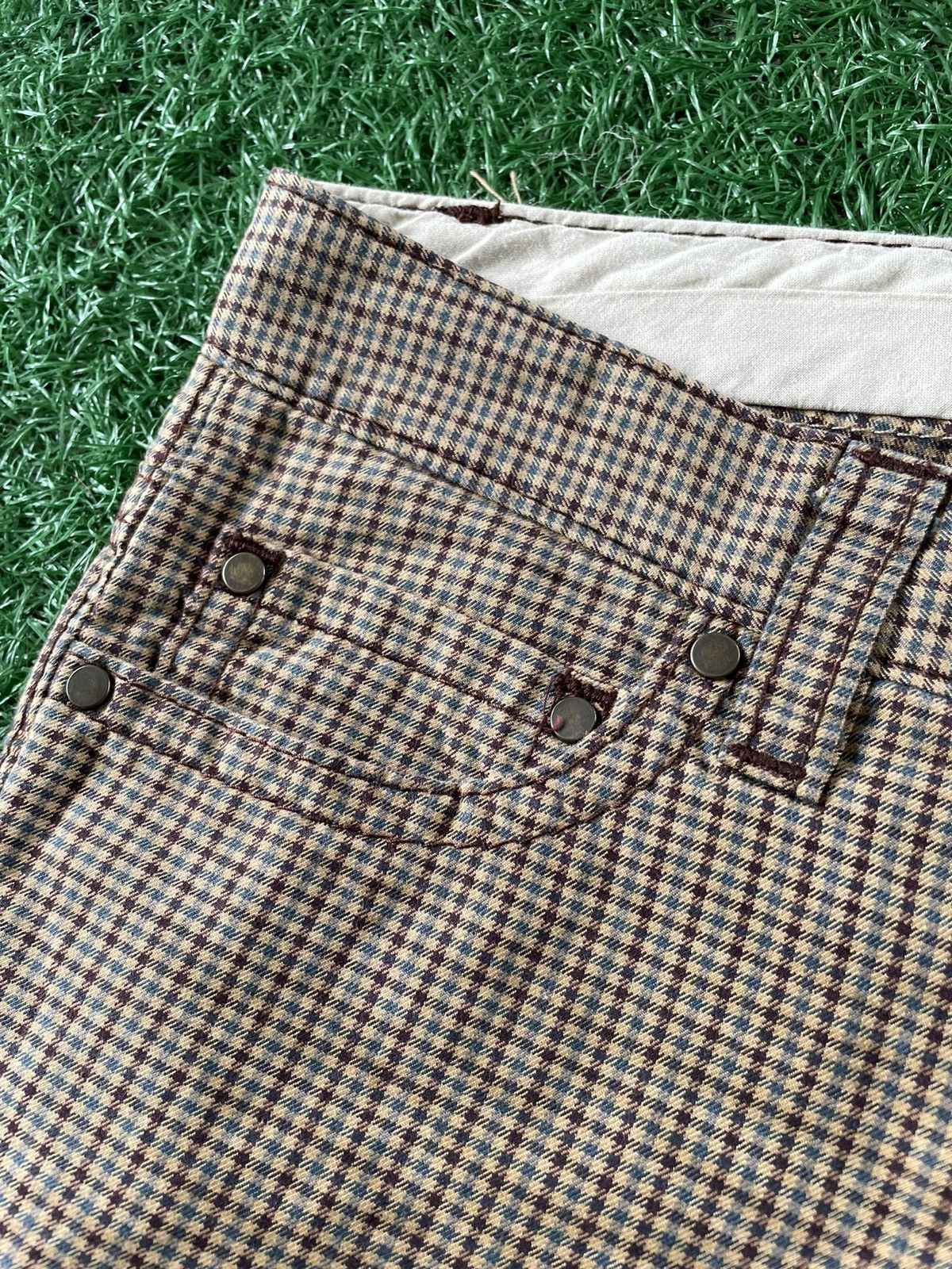 Dsquared2 × Vintage ⚡️Vintage Dsquared Casual Pants Checkered Pattern Spell Out Size US 30 / EU 46 - 7 Thumbnail