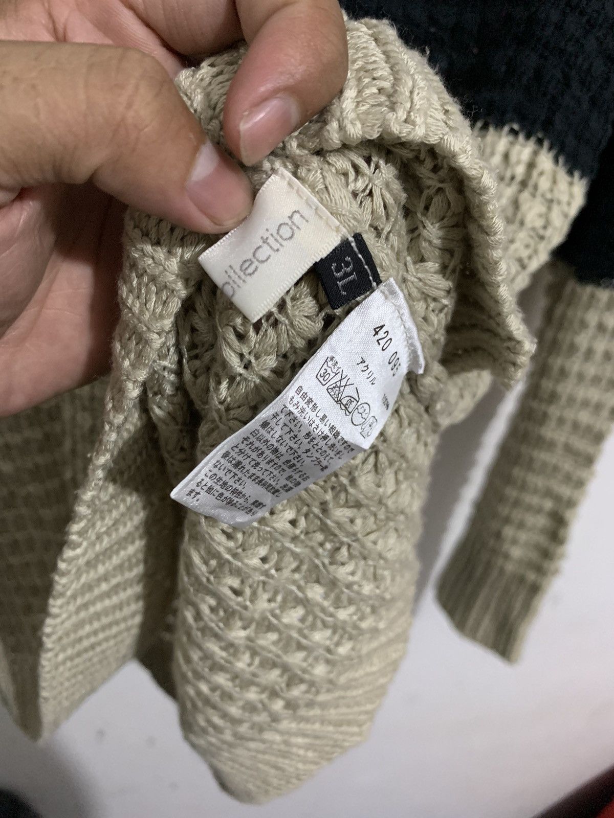 20471120 💸BINDINGOFFER💸Japanese traditional knitwear grunge style Size US M / EU 48-50 / 2 - 2 Thumbnail