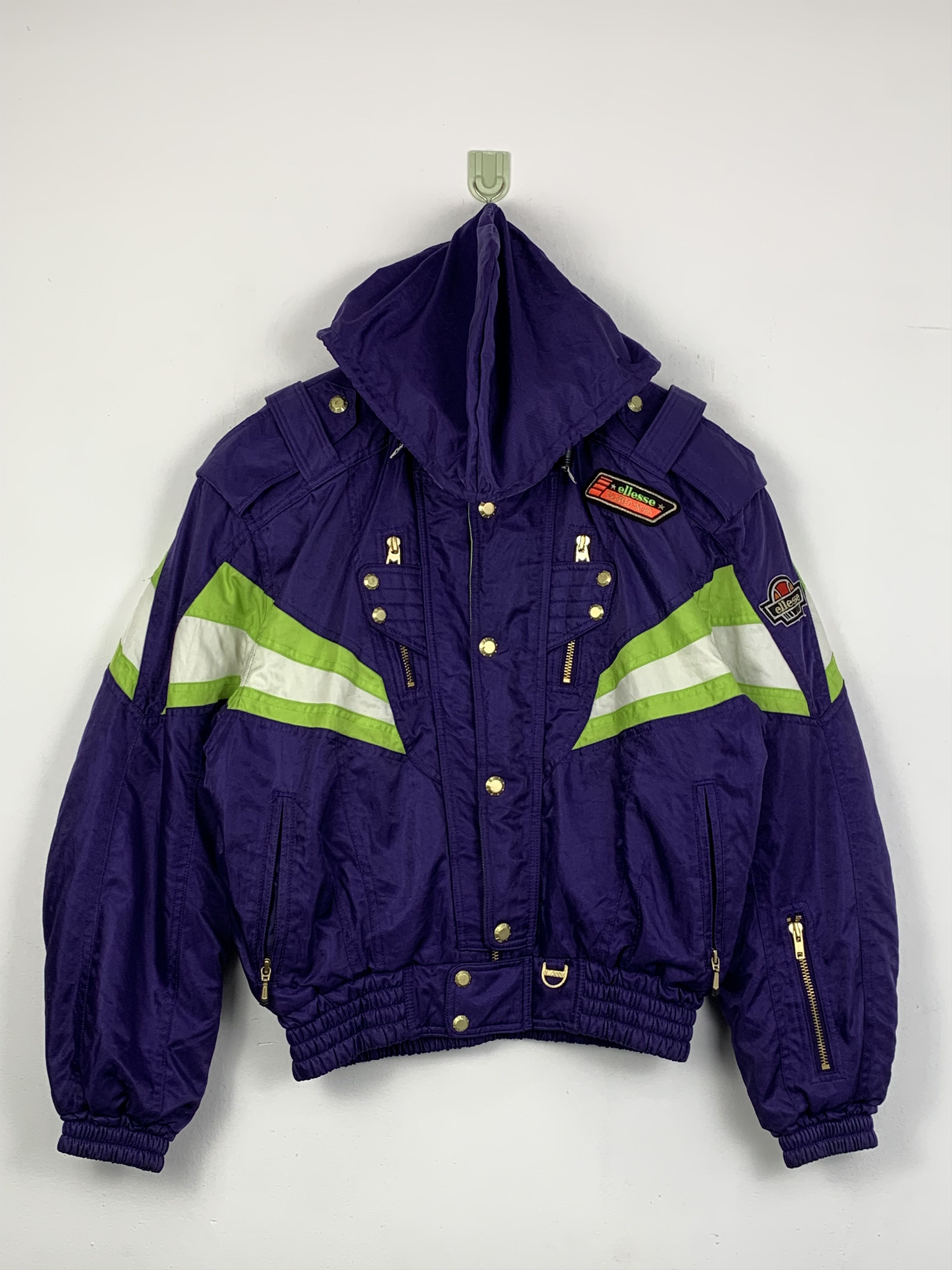 Ellesse Vintage Ellesse BA Speed Ski Bomber Jacket J1490 Size US L / EU 52-54 / 3 - 1 Thumbnail