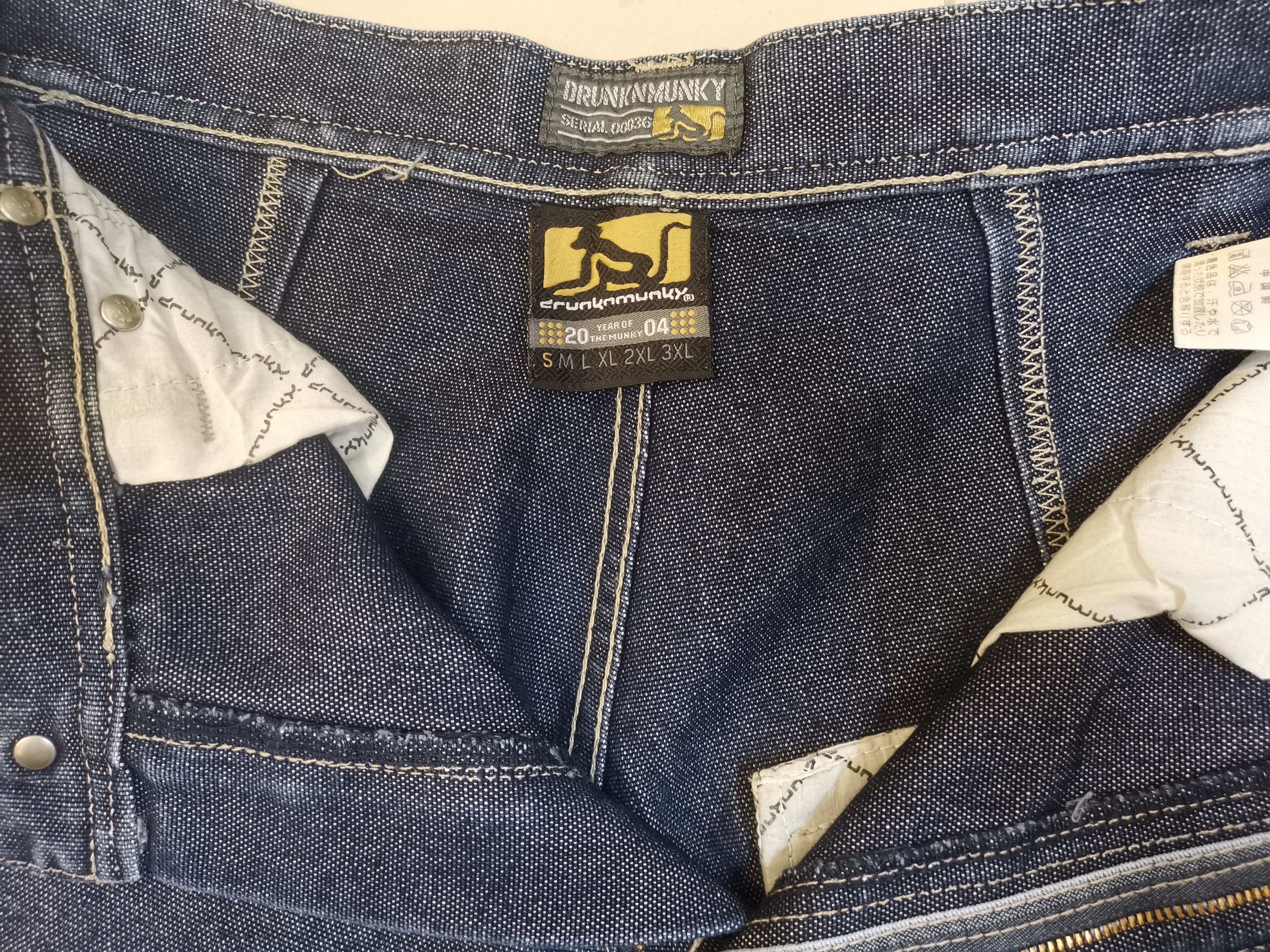 DrunknMunky Drunkn Munky Hip Hop Baggy Denim Jeans Size US 29 - 12 Thumbnail