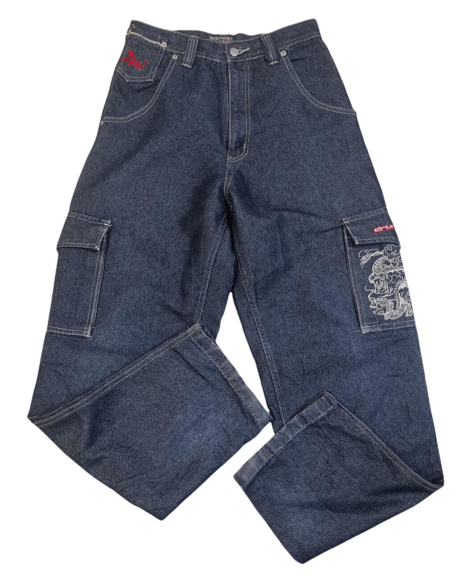 DrunknMunky Drunkn Munky Hip Hop Baggy Denim Jeans Size US 29 - 2 Thumbnail