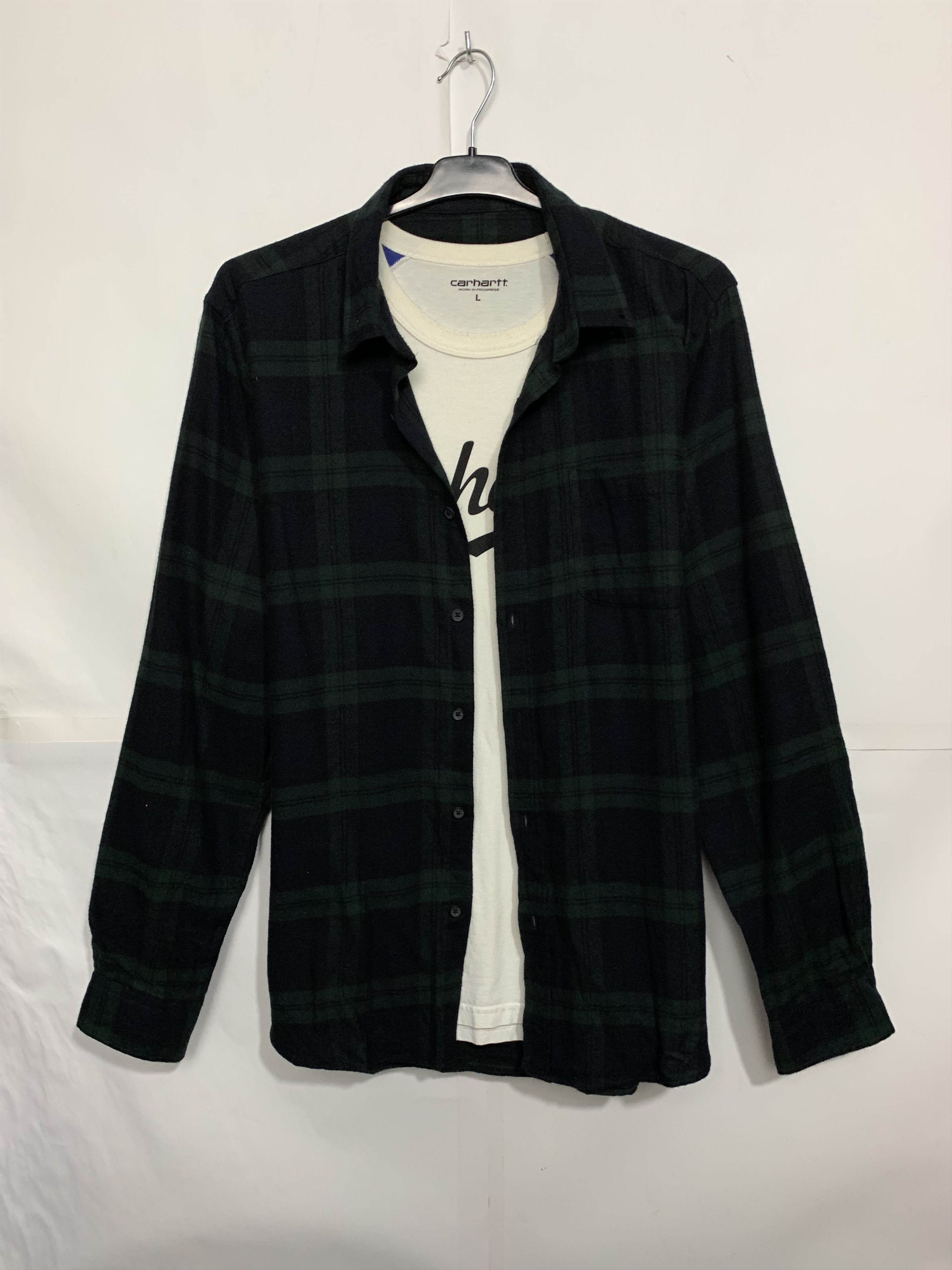 Flannel Vintage Flannel Plaid Shirt Travis style Size US L / EU 52-54 / 3 - 1 Thumbnail