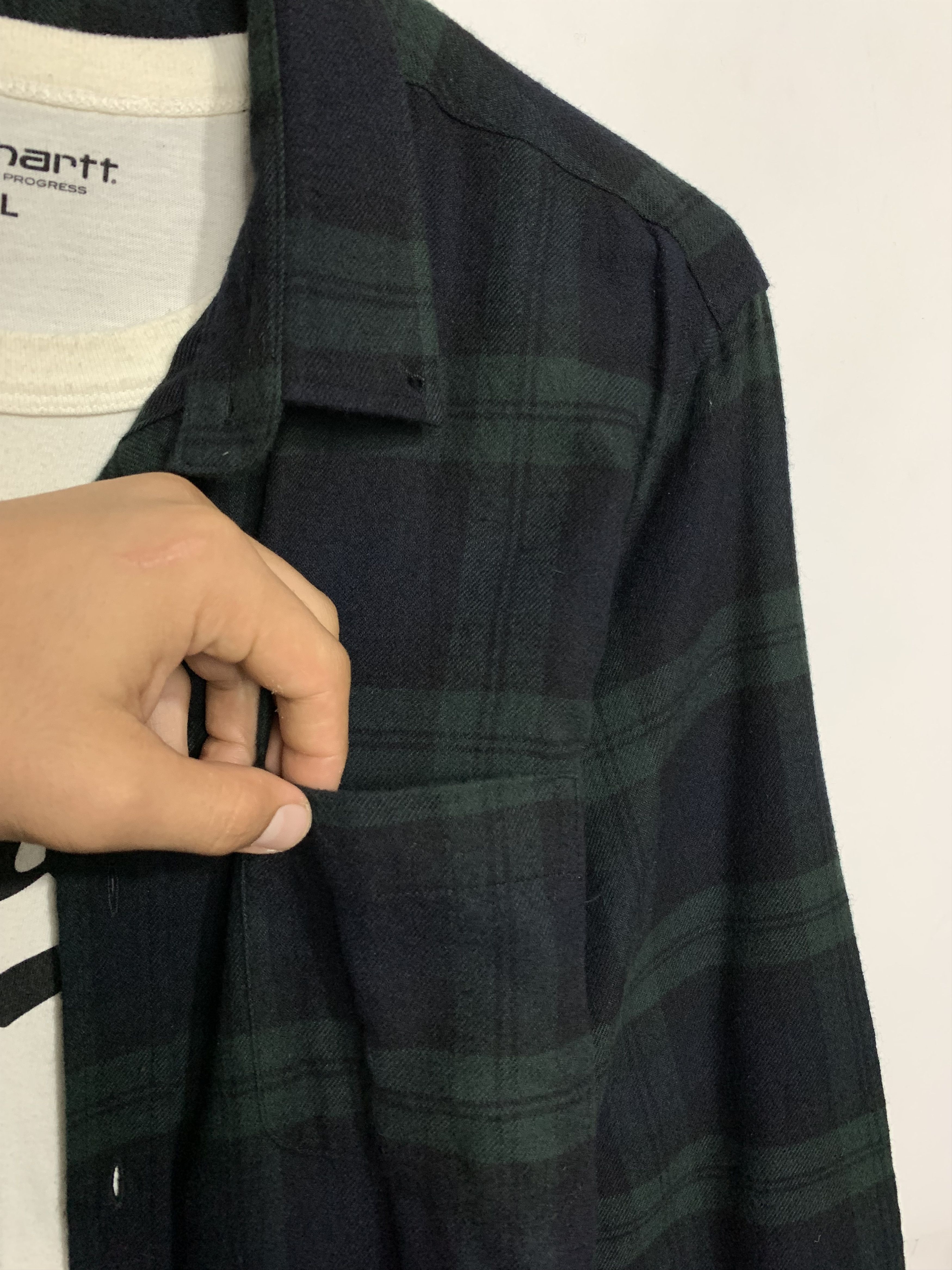 Flannel Vintage Flannel Plaid Shirt Travis style Size US L / EU 52-54 / 3 - 3 Thumbnail