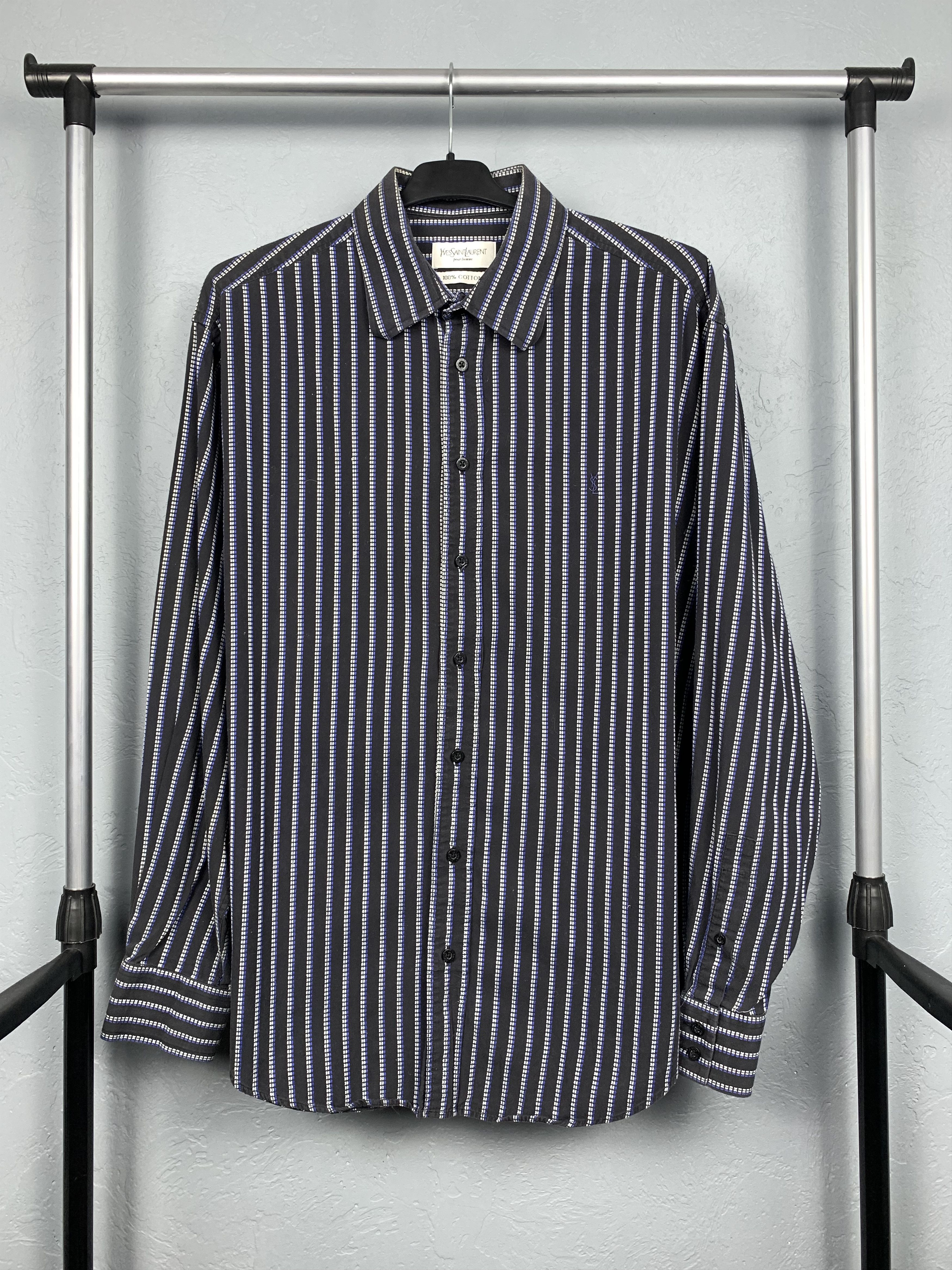 Yves Saint Laurent YSL mens long sleeve shirt
