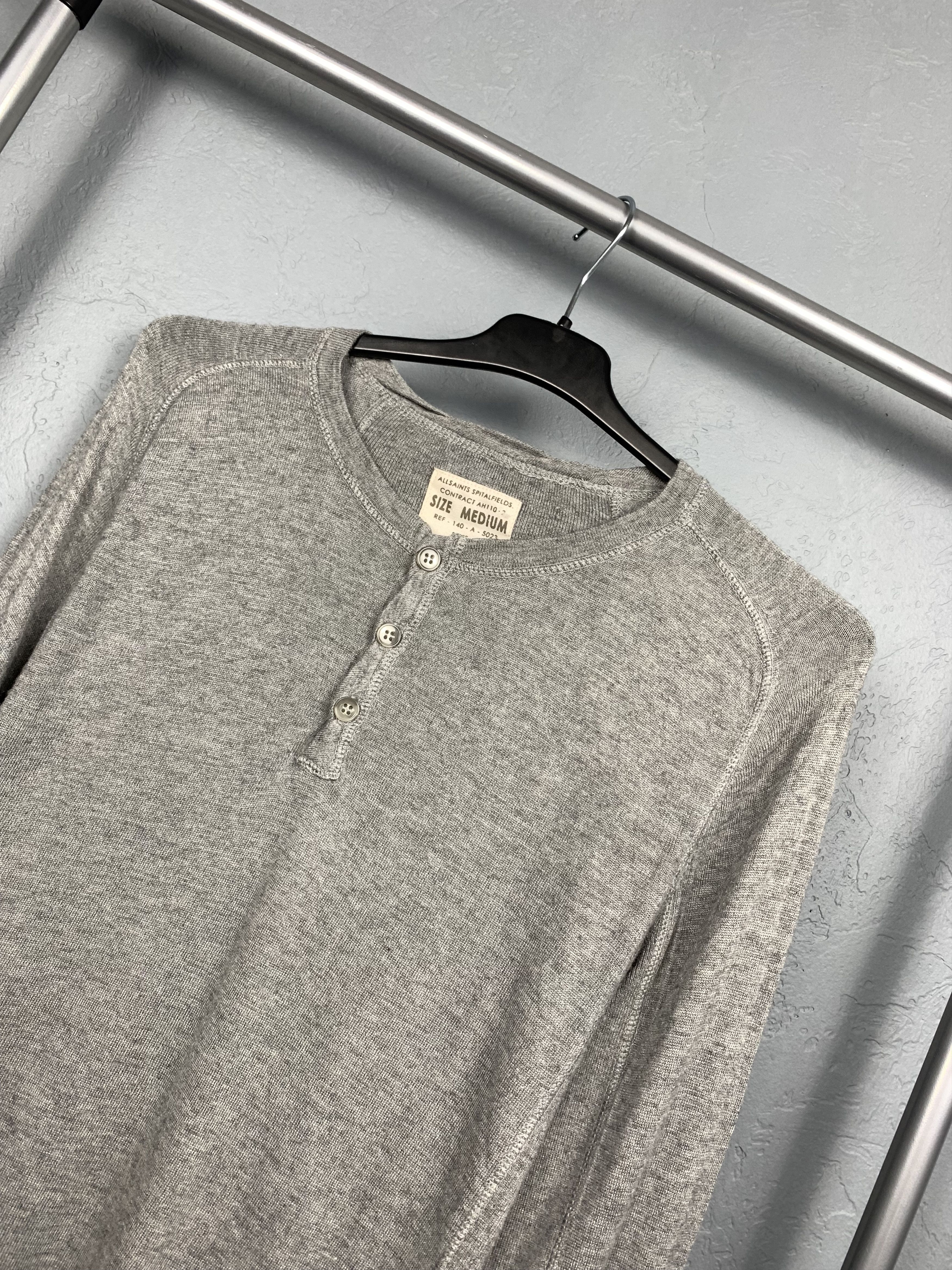 Allsaints Allsaints Vintage Mens Nylon+Wool Knit Sweater Size US M / EU 48-50 / 2 - 2 Thumbnail