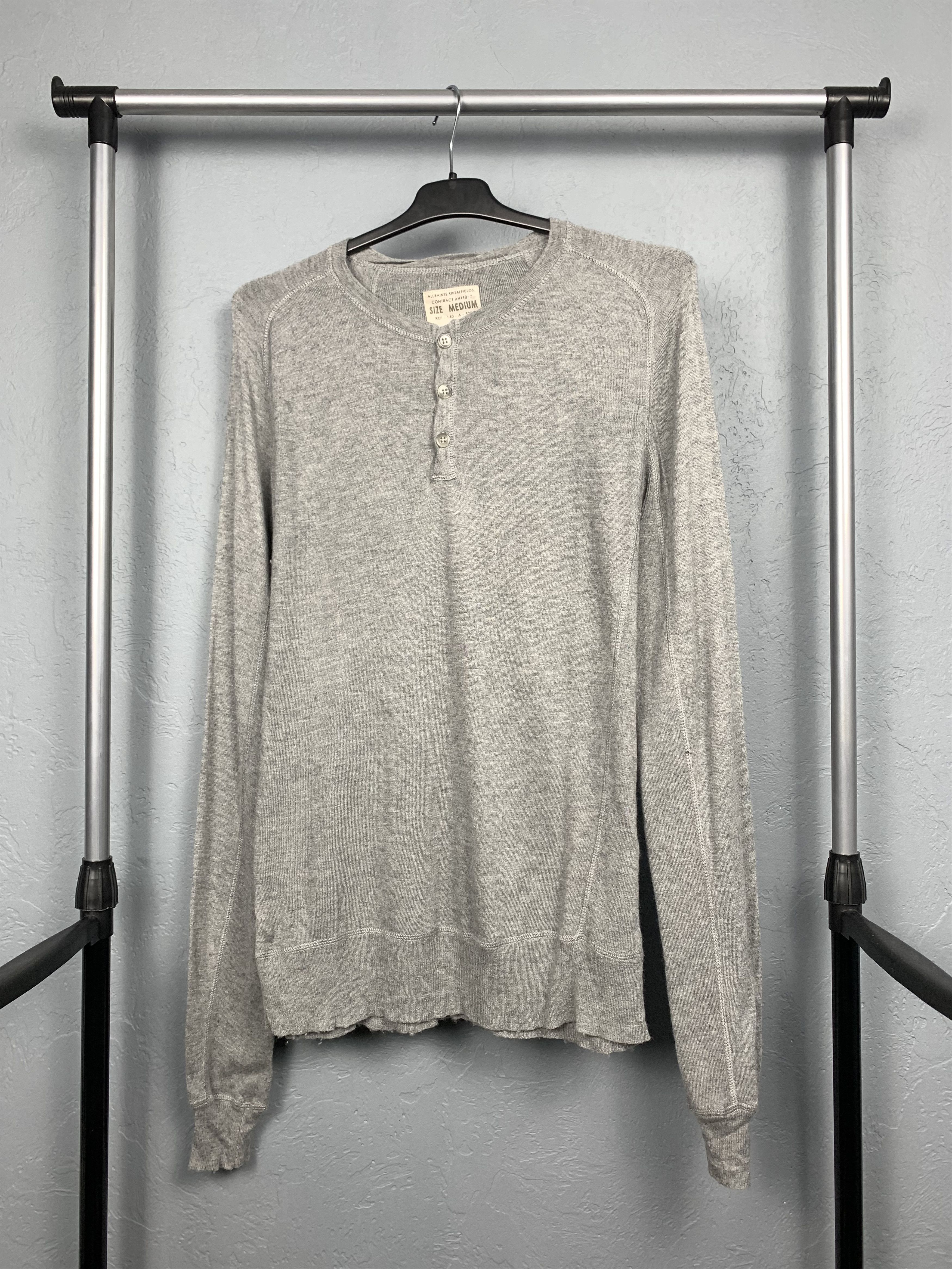 Allsaints Allsaints Vintage Mens Nylon+Wool Knit Sweater Size US M / EU 48-50 / 2 - 1 Thumbnail