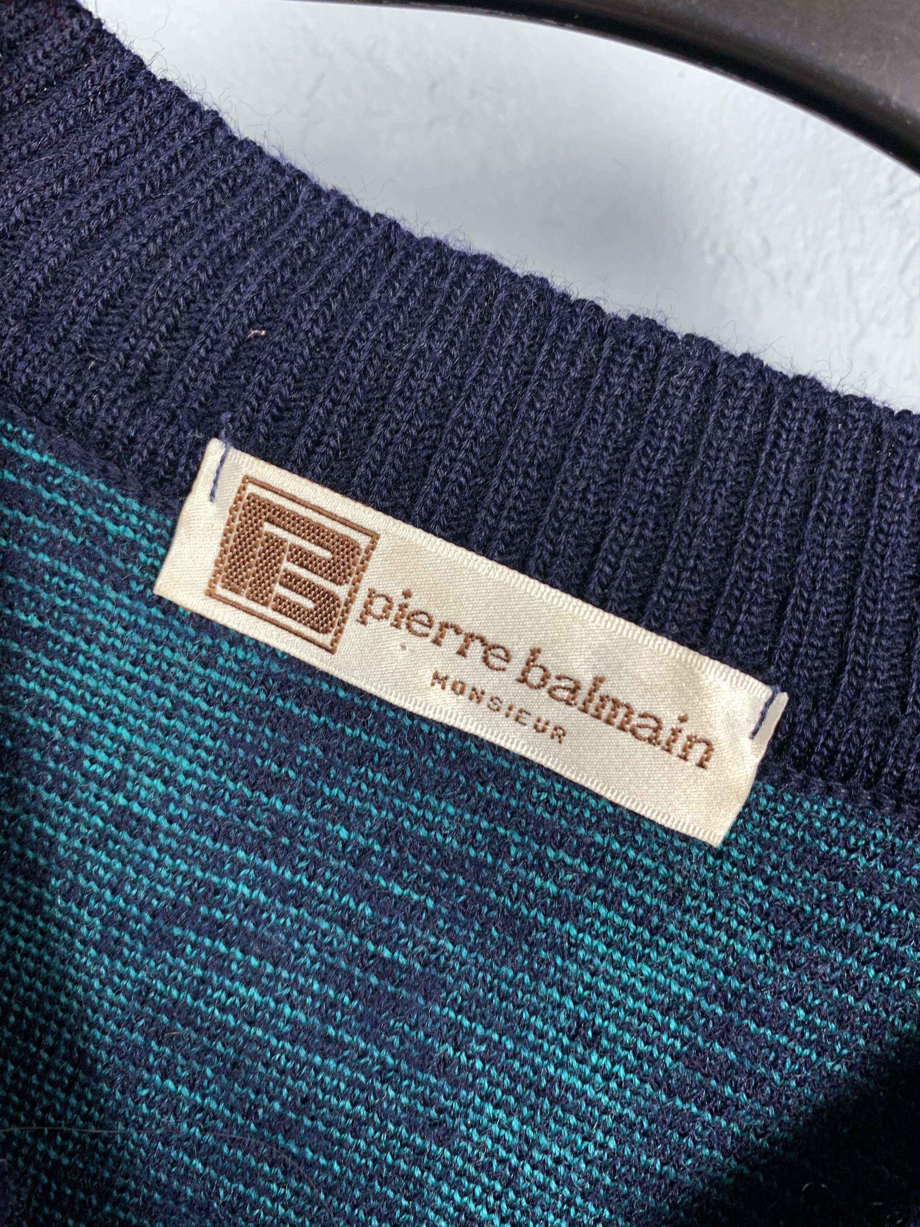 Balmain Pierre BALMAIN 90s Vintage Wool Sweater Size M / US 6-8 / IT 42-44 - 3 Thumbnail