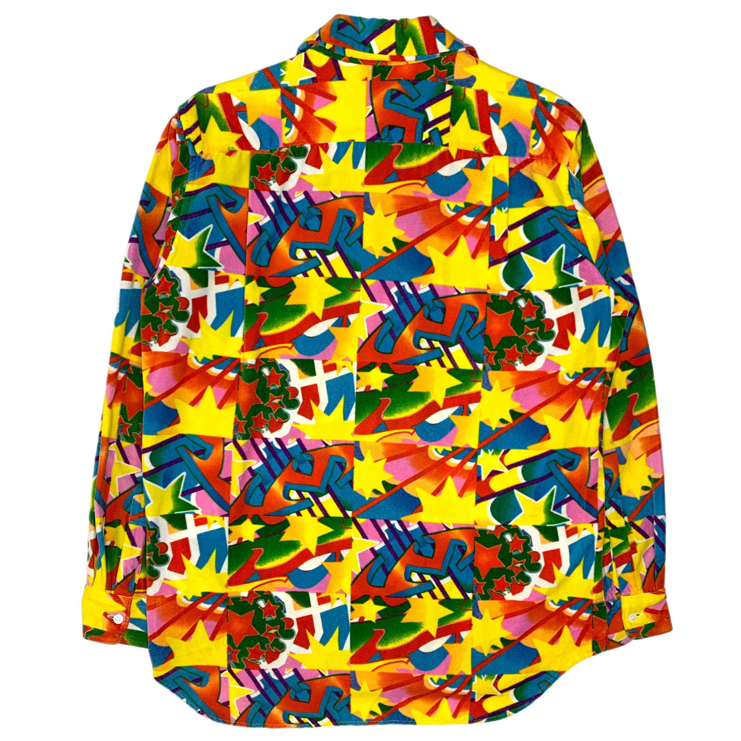 Comme des Garcons × Comme des Garcons Homme × Comme des Garcons Homme Plus AW01 Psychedelic Velveteen Shirt Size US M / EU 48-50 / 2 - 3 Thumbnail