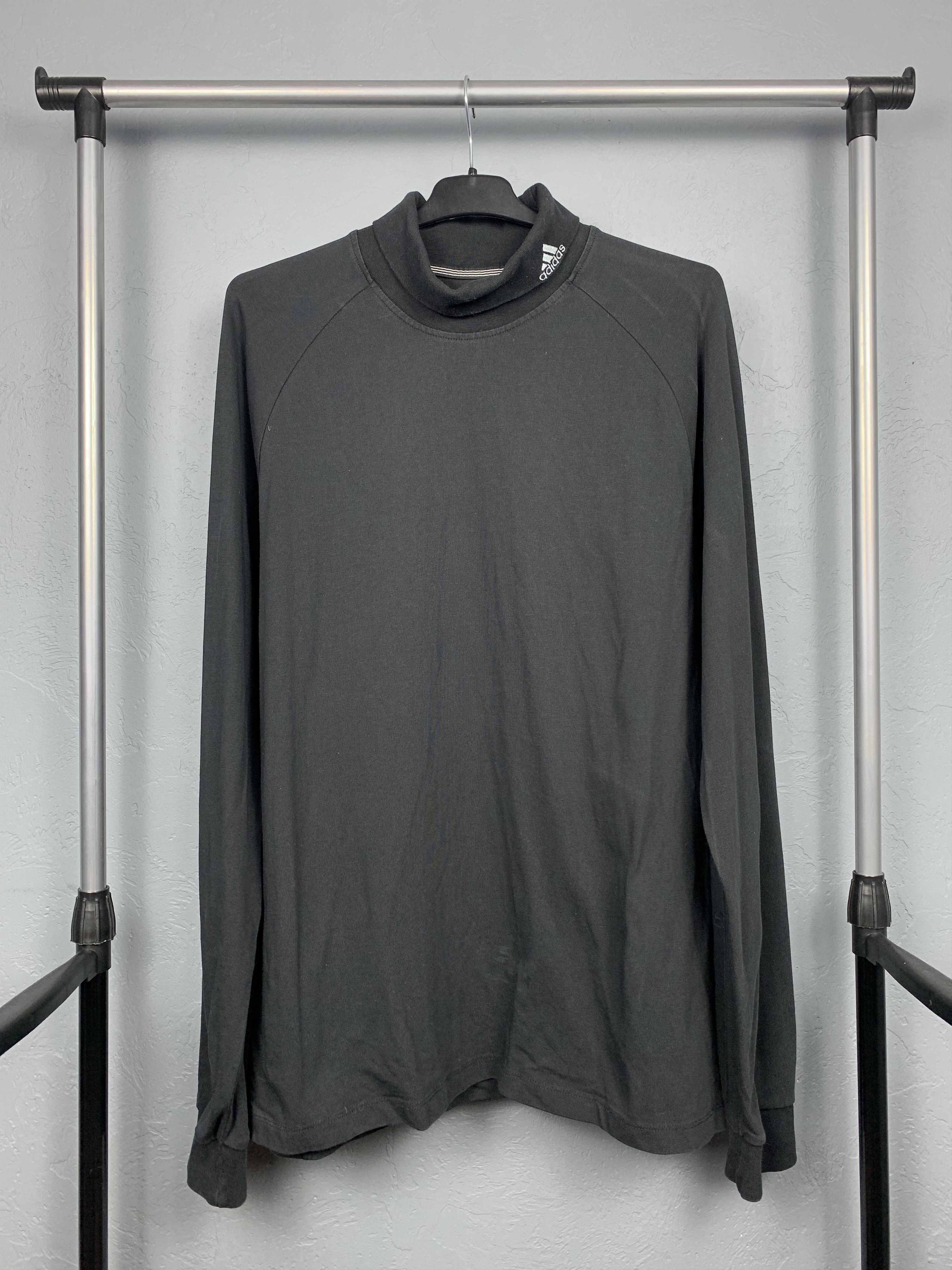 Adidas × Vintage Adidas Vintage Mens Turtleneck Sweatshirt Size US XL / EU 56 / 4 - 1 Thumbnail